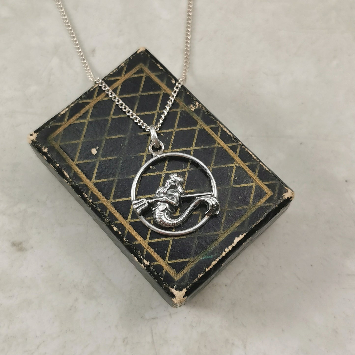 Vintage 835 Silver Aquarius Necklace 1960s Paris