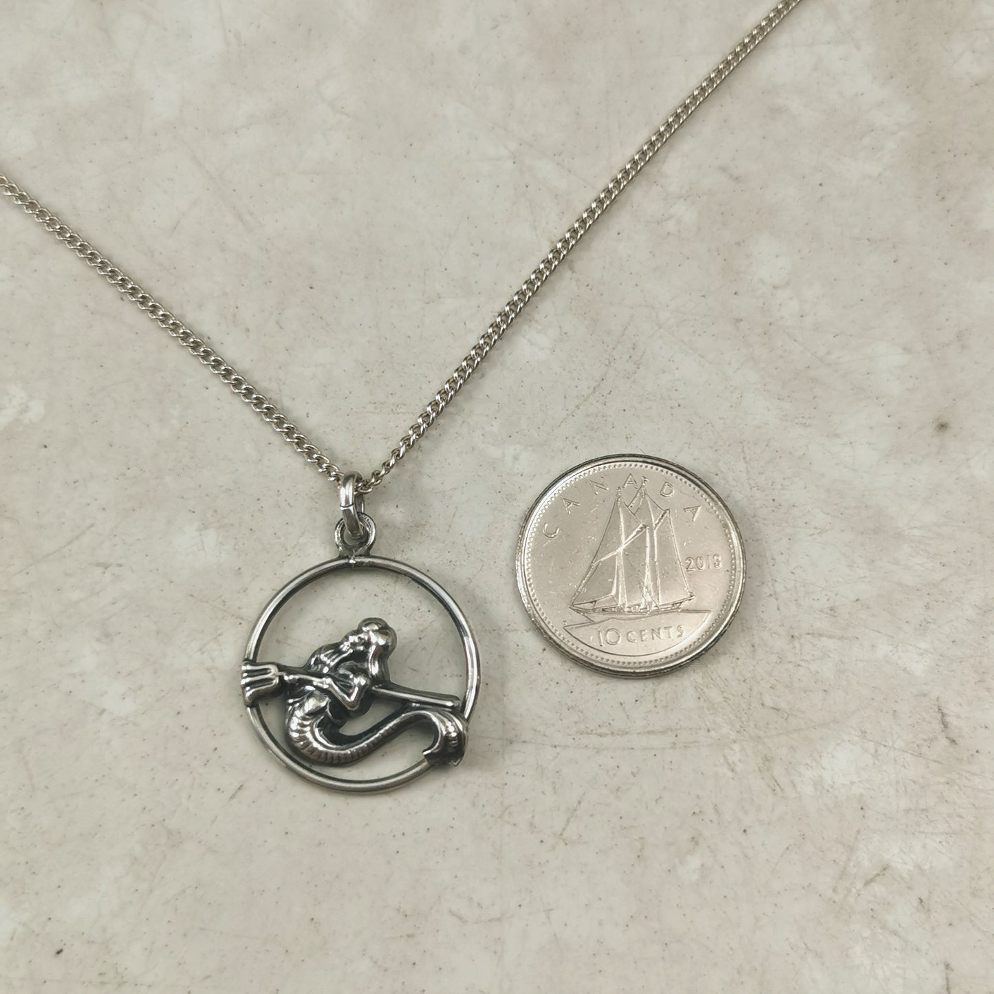 Vintage 835 Silver Aquarius Necklace 1960s Paris