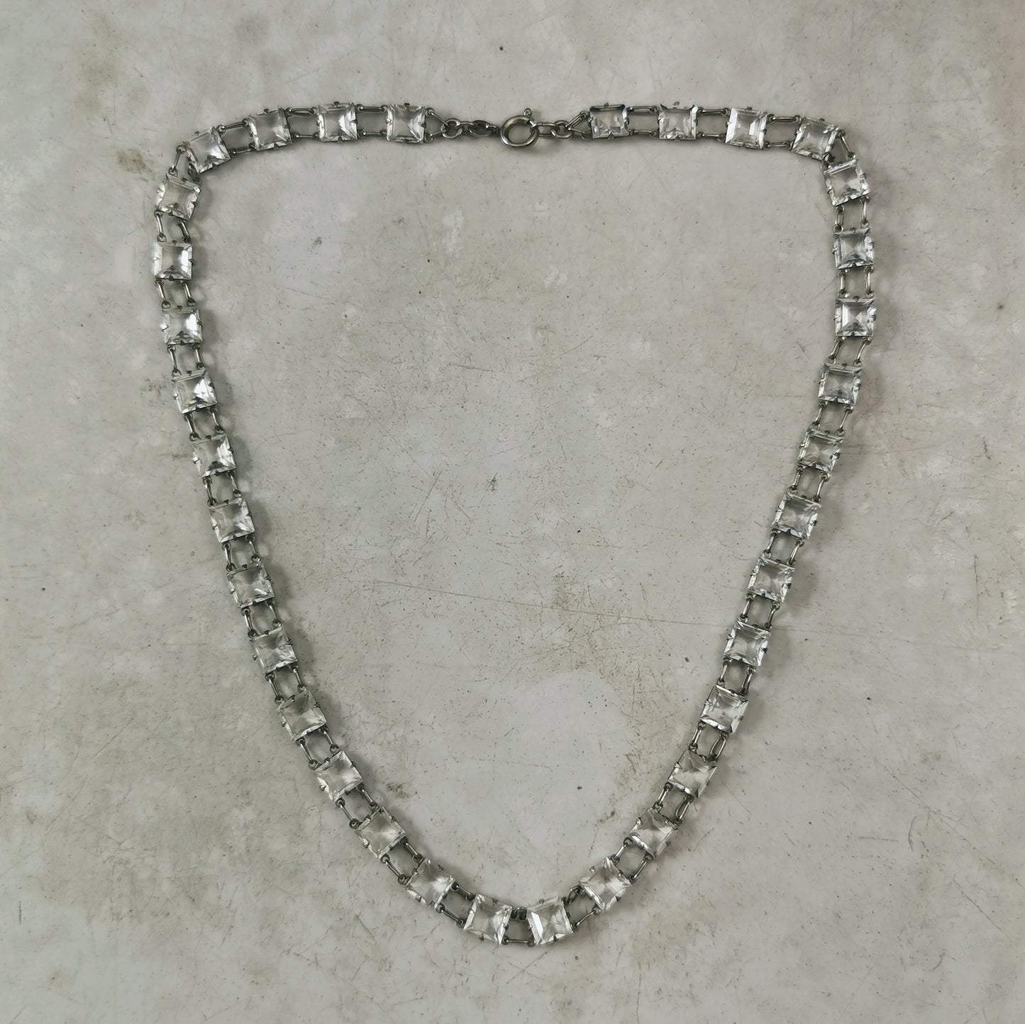 Art Deco Rodi & Wienenberger German Crystal Rivière Collar Necklace