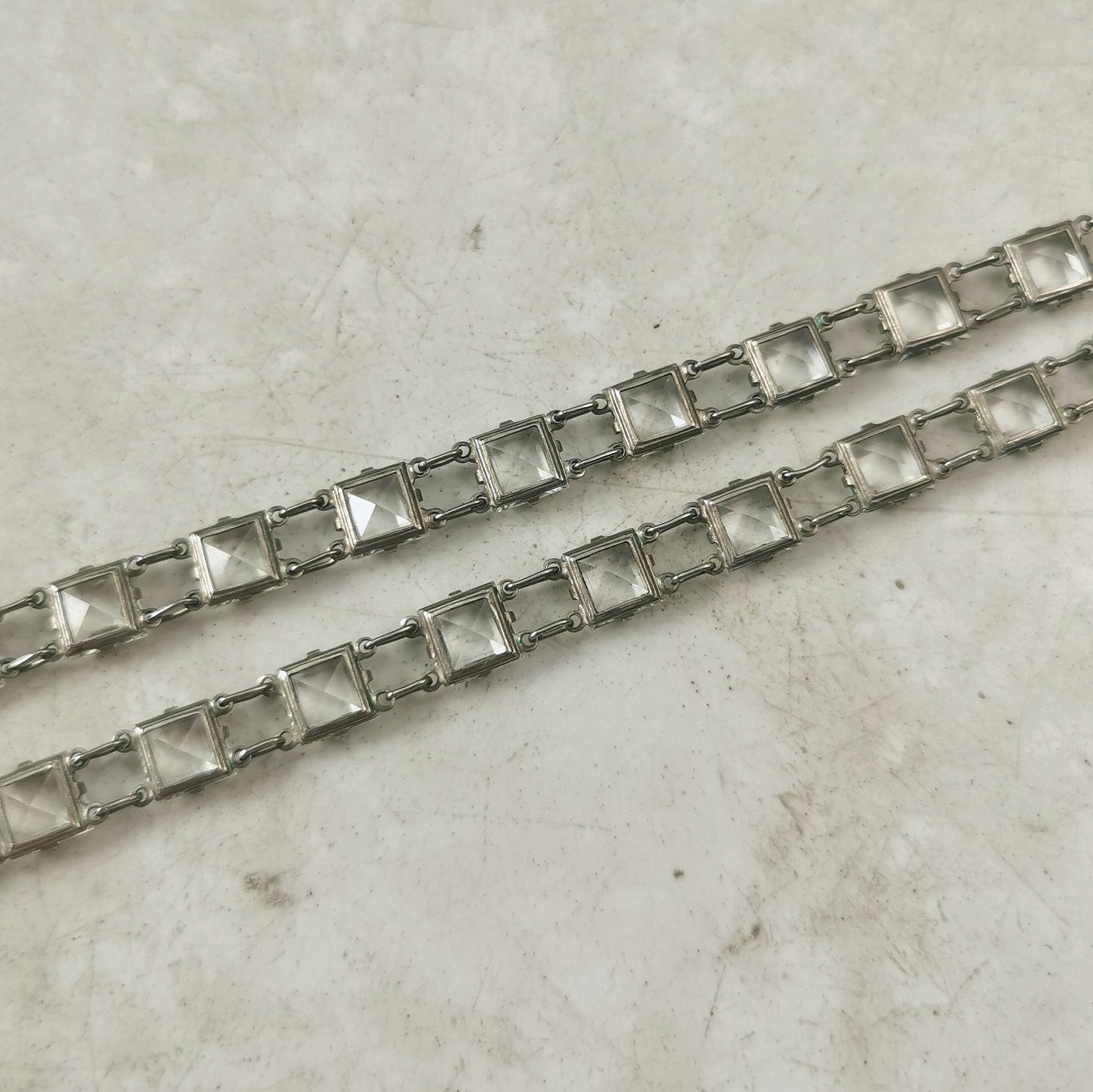 Art Deco Rodi & Wienenberger German Crystal Rivière Collar Necklace