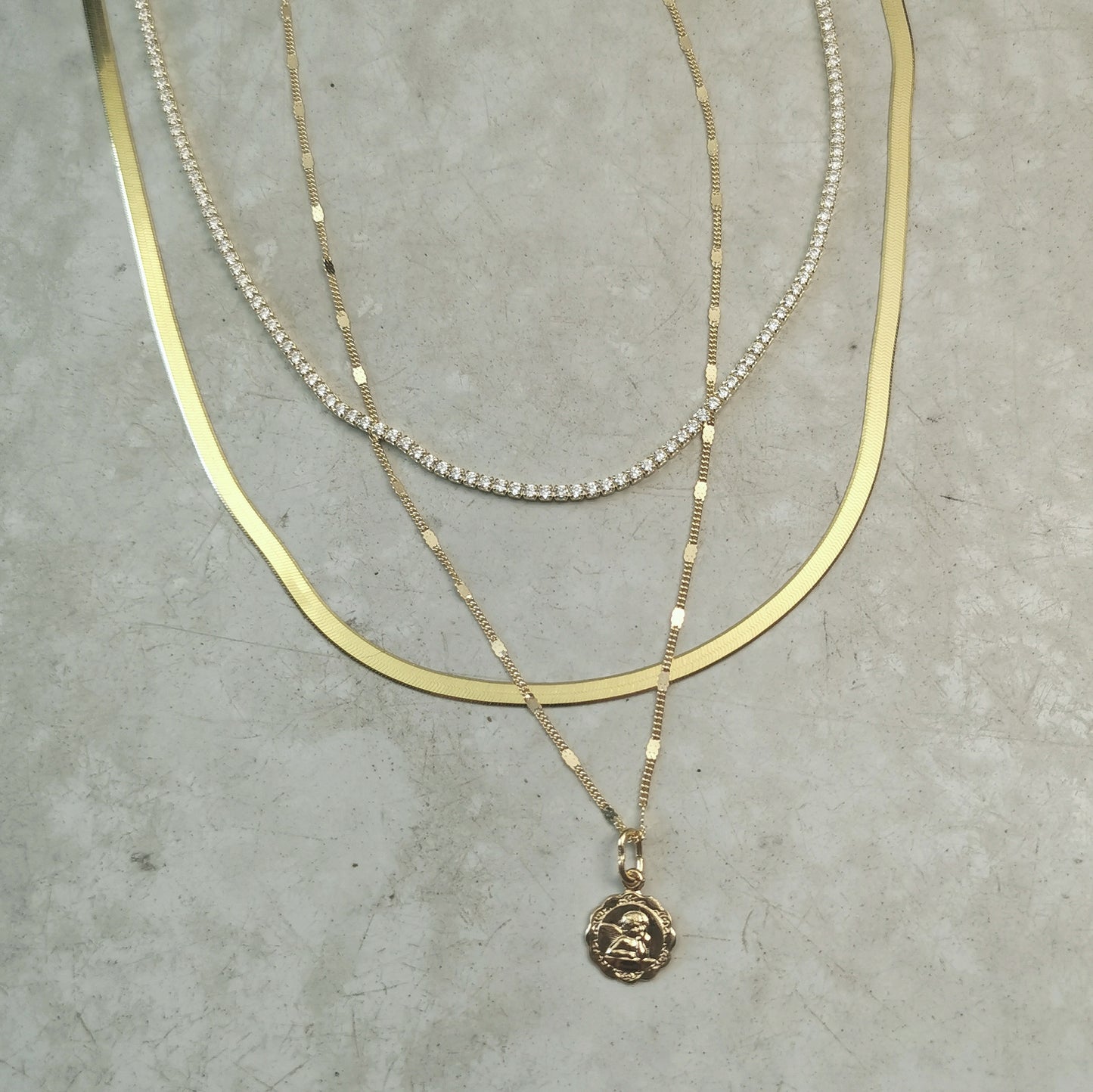 New Sterling Silver Gold Vermeil 3.5mm Herringbone Chain Necklace
