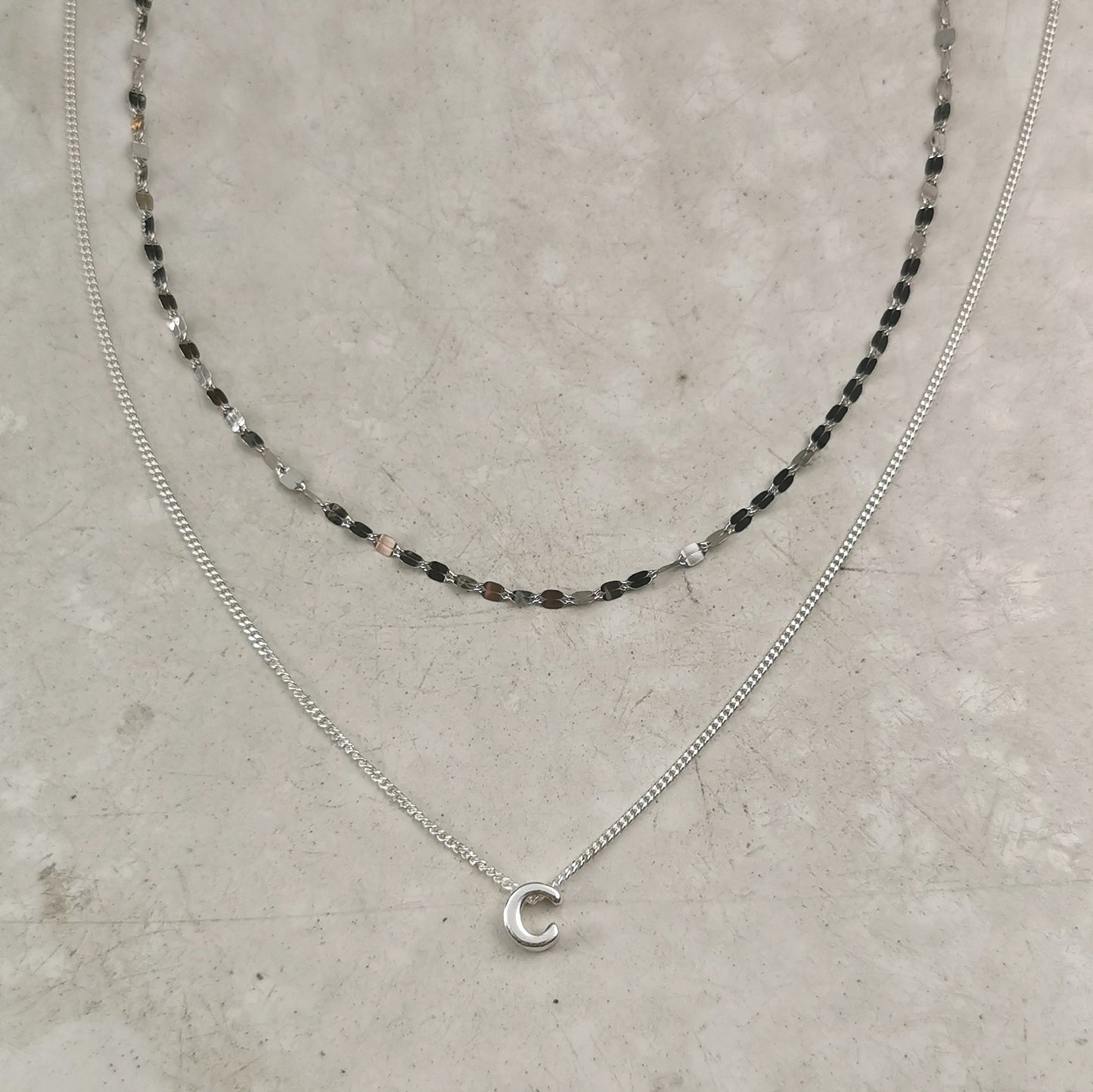 New Sterling Silver Valentino Choker Chain - Silver & Gold
