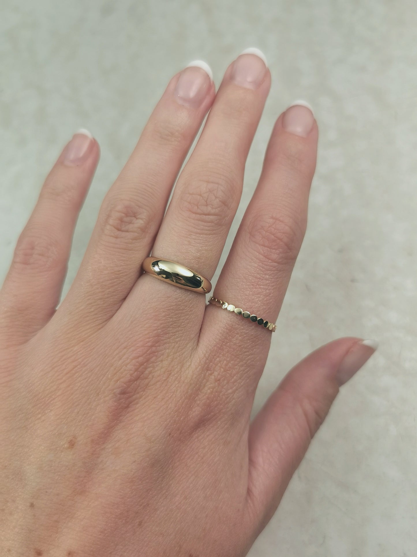New 10k Yellow Gold Dot Band