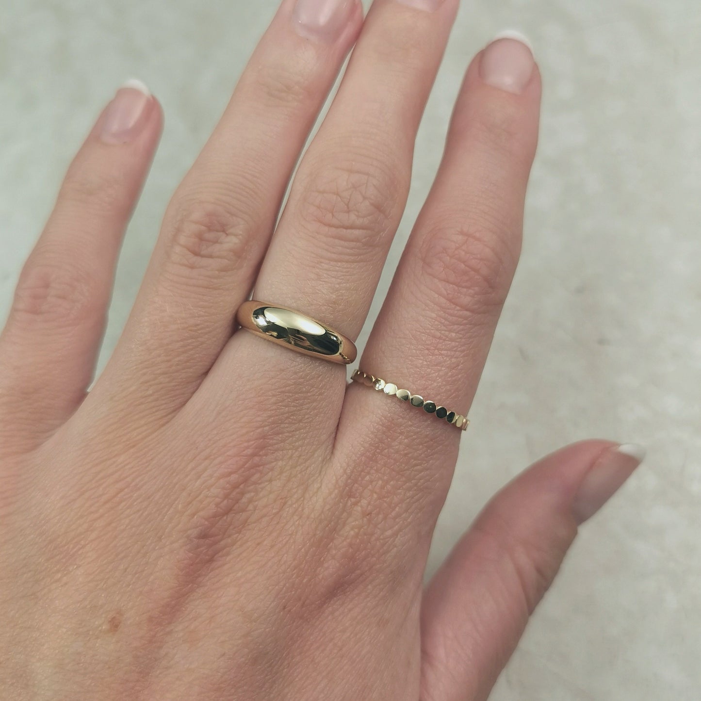 New 10k Yellow Gold Dome Ring