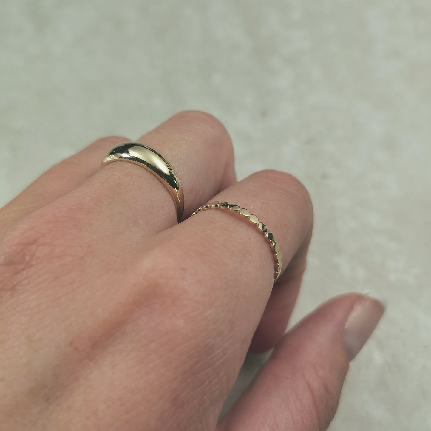 New 10k Yellow Gold Dome Ring