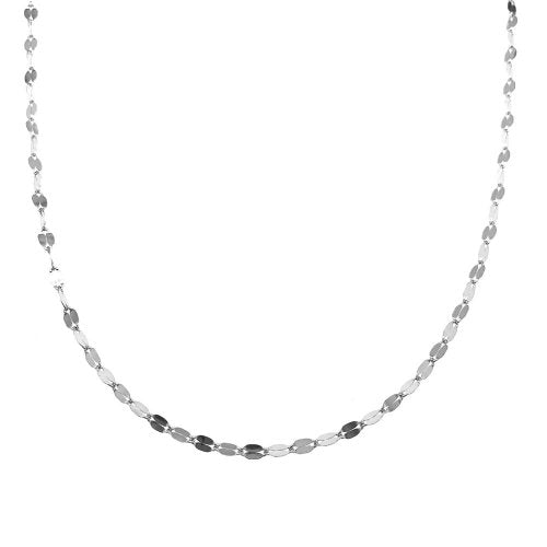 New Sterling Silver Valentino Choker Chain - Silver & Gold