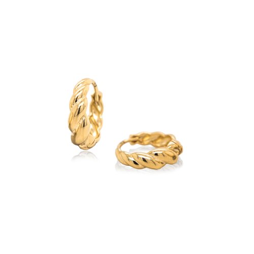 New 10k Yellow Gold Croissant Huggies