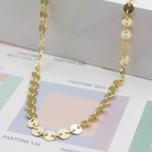 New Sterling Silver Dot Choker - Silver & Gold