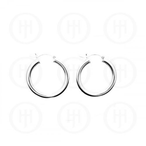 New Sterling Silver Small Chubby Tube Hoops