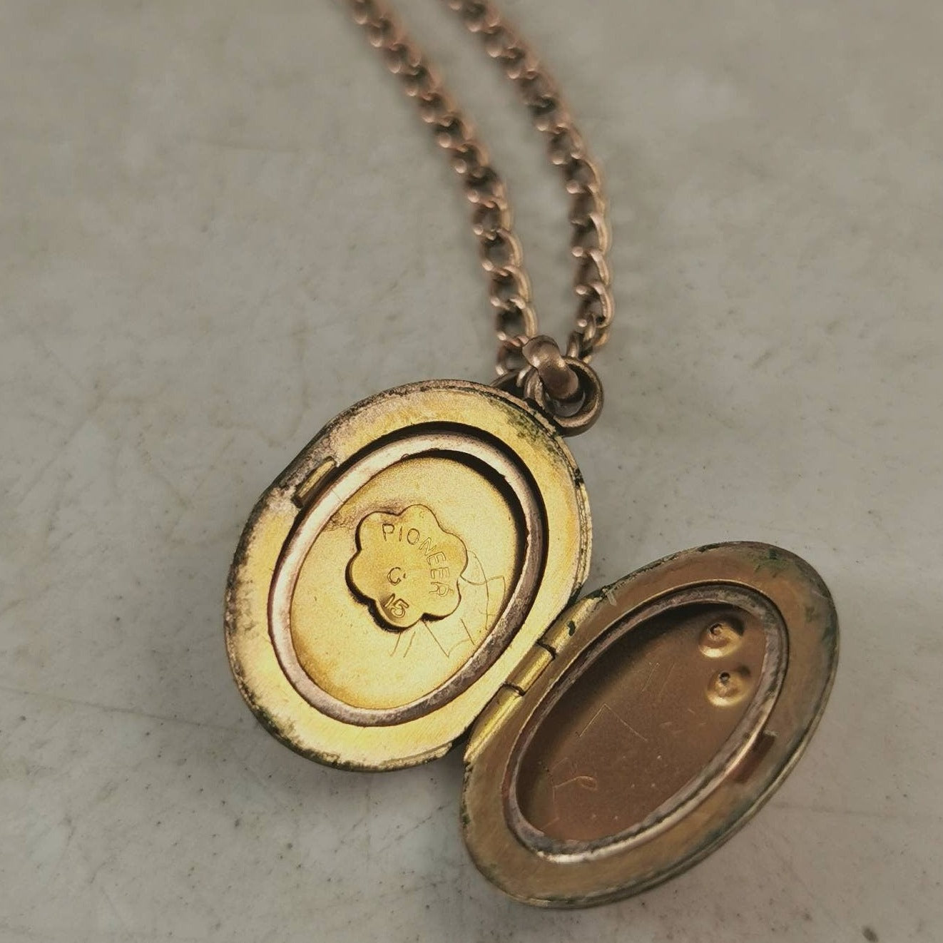 Antique Victorian Gold Filled Locket Necklace
