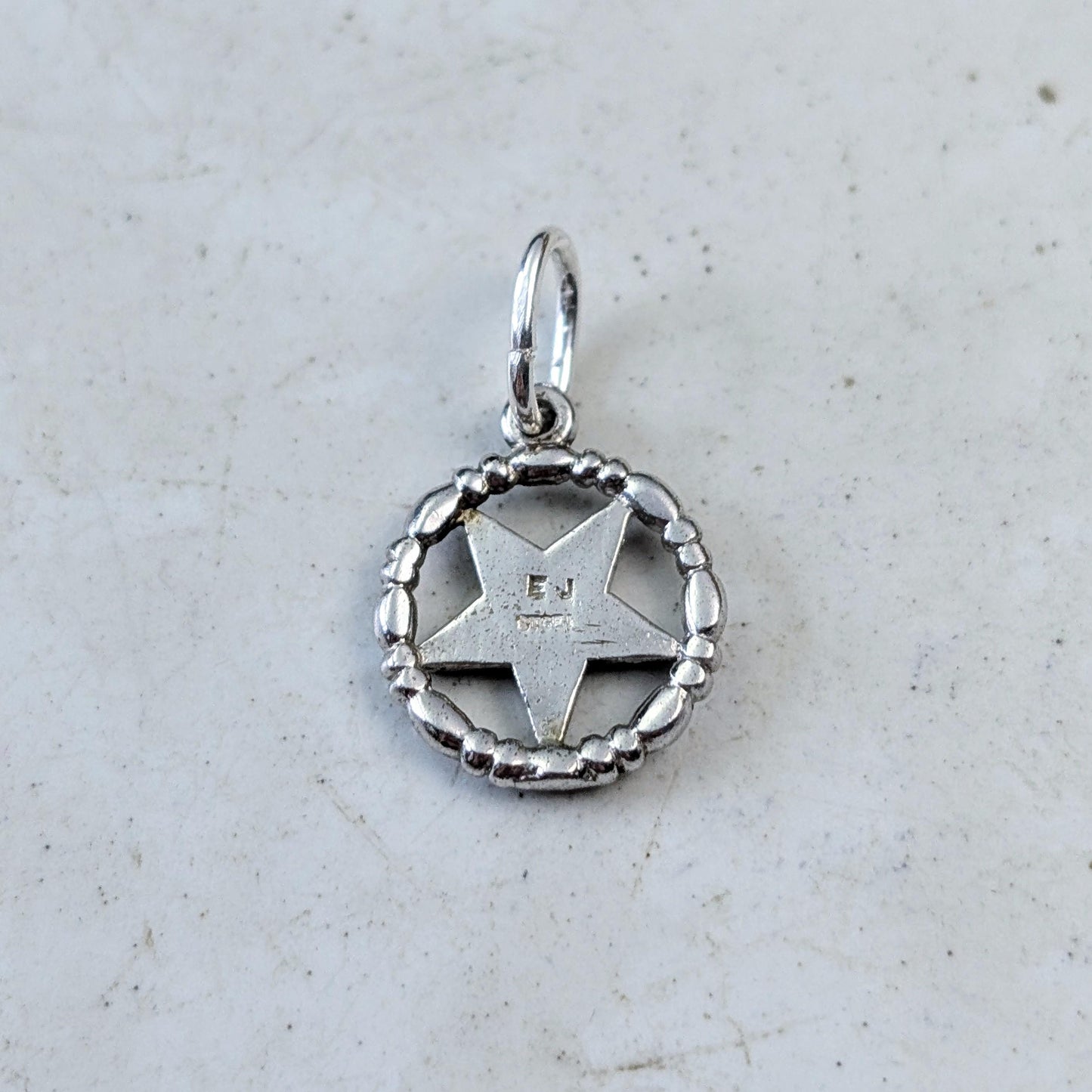Vintage Sterling Silver Order of the Eastern Star Ring and Pendant Set