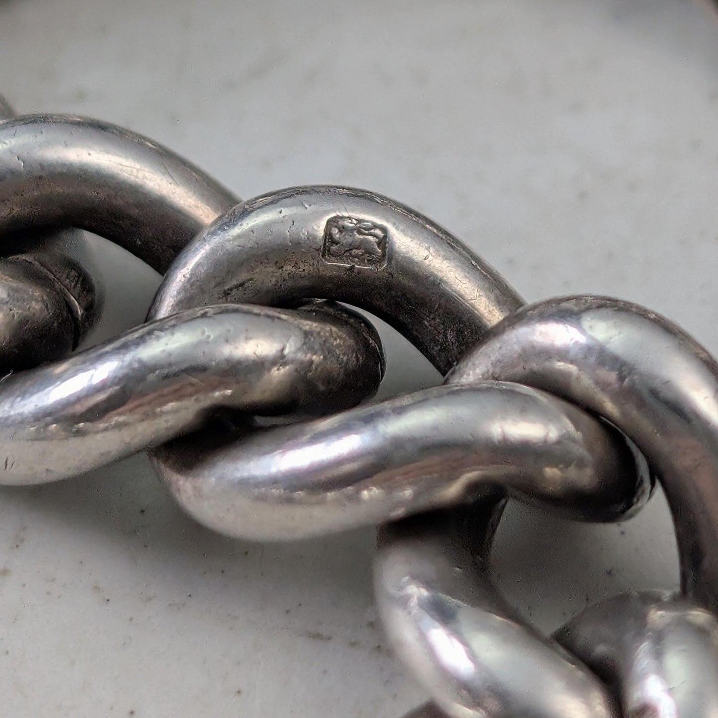 Vintage 1965 Sterling Silver Heart Padlock Bracelet