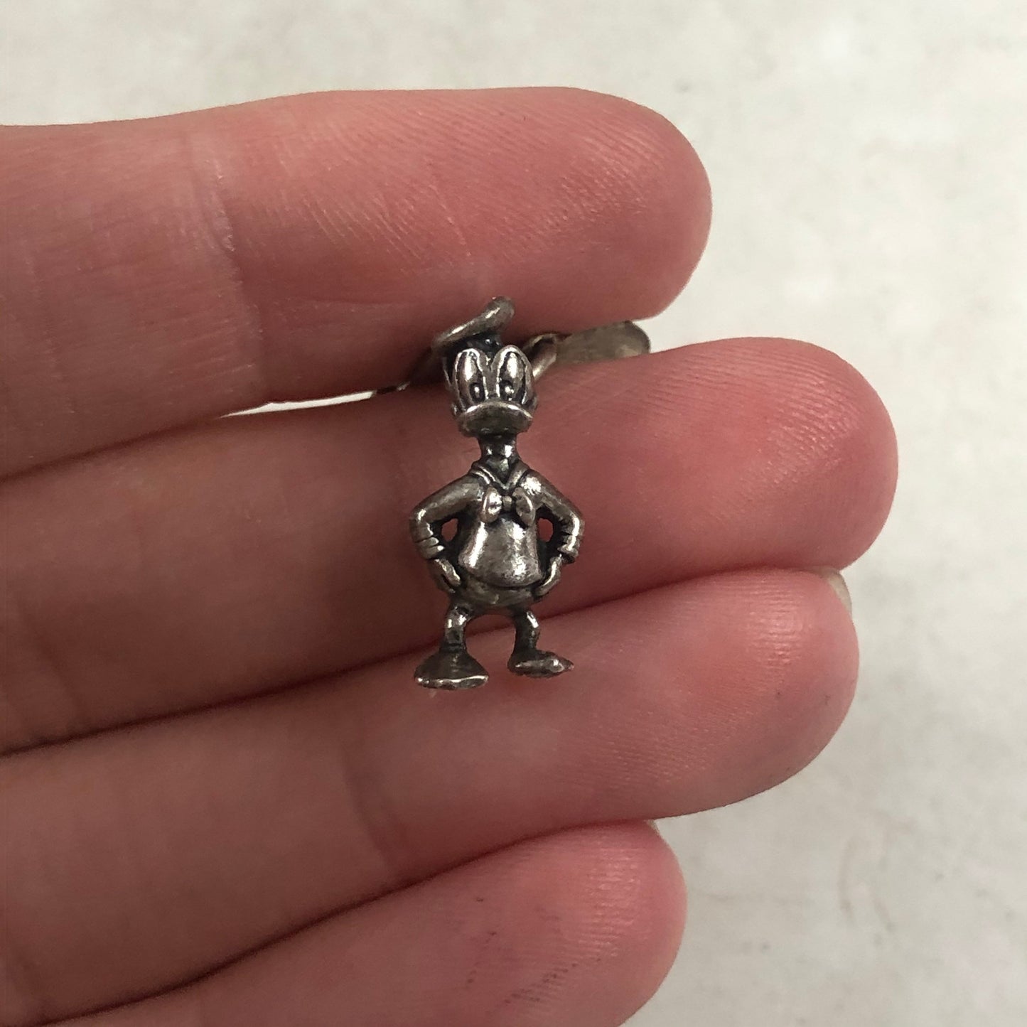 Vintage Sterling Silver Walt Disney Charm Bracelet