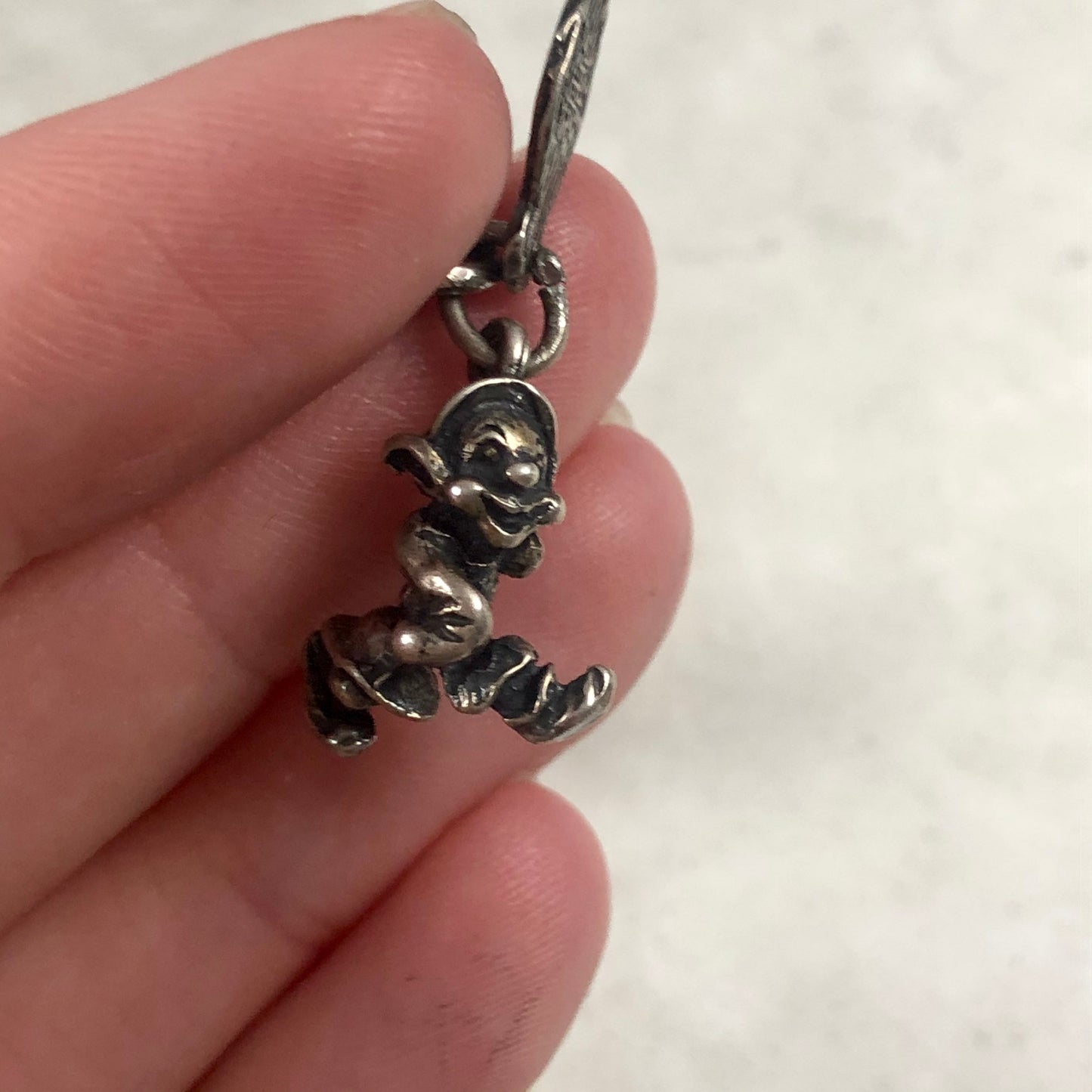 Vintage Sterling Silver Walt Disney Charm Bracelet