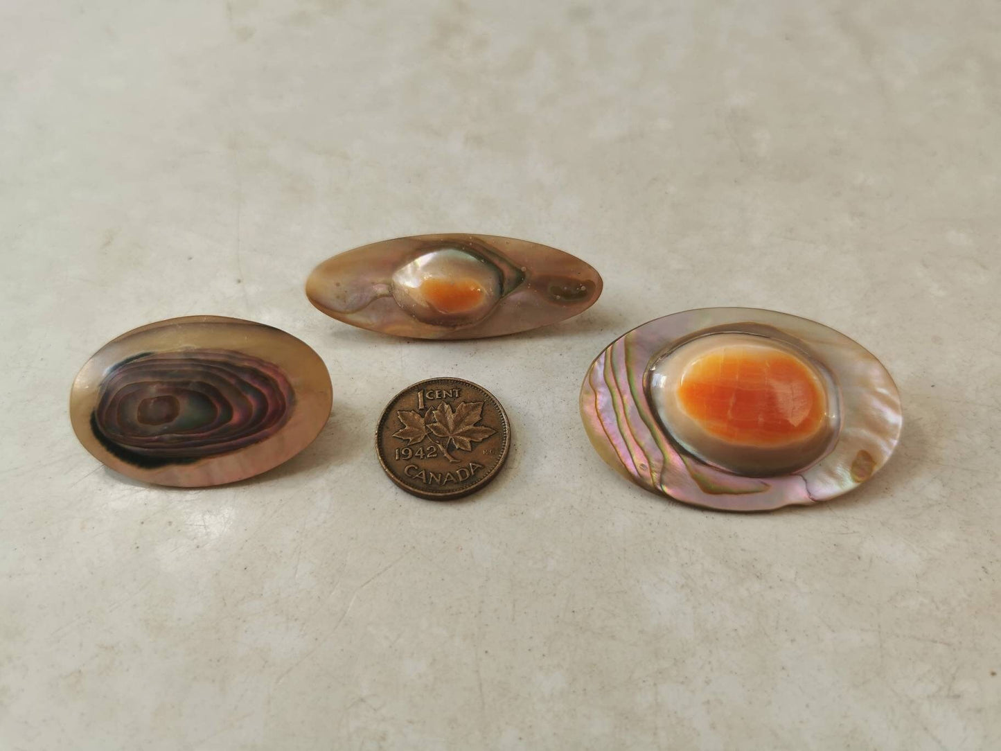 Choice of Antique Blister Pearl Brooch