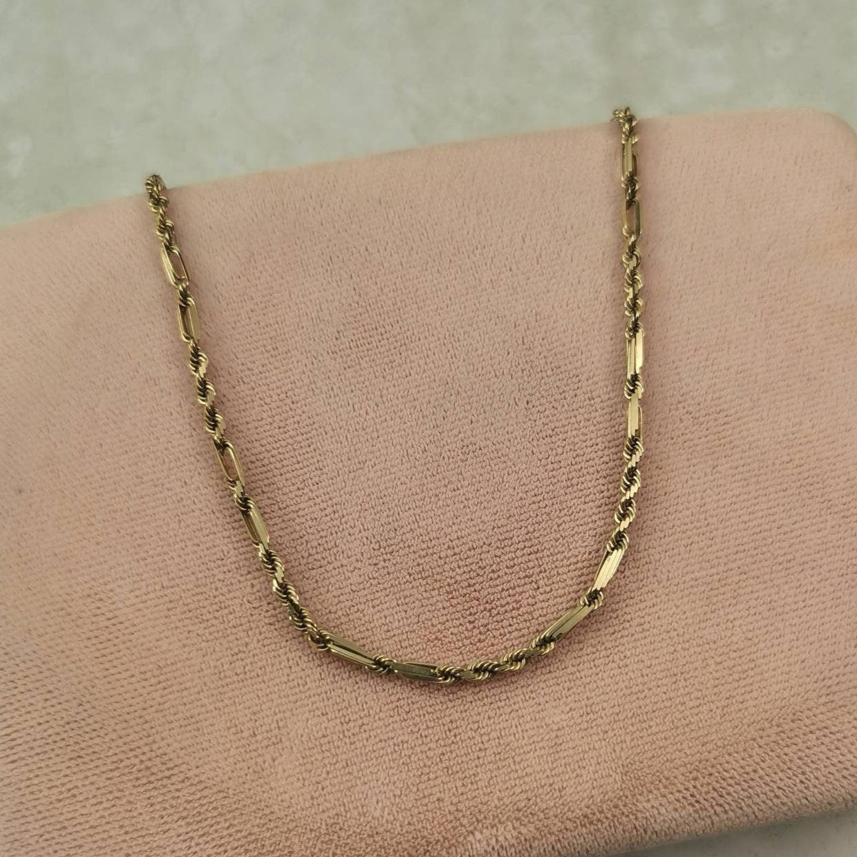 Estate 10k Yellow Gold Figarope Chain - Milano Rope Chain