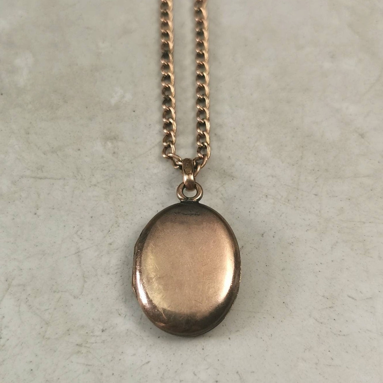 Antique Victorian Gold Filled Locket Necklace