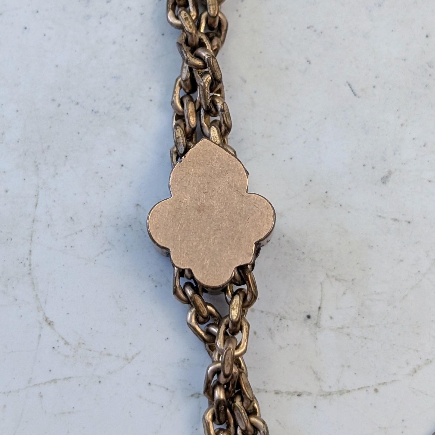 Victorian Gold Filled Slider Pocket Watch Chain Bracelet