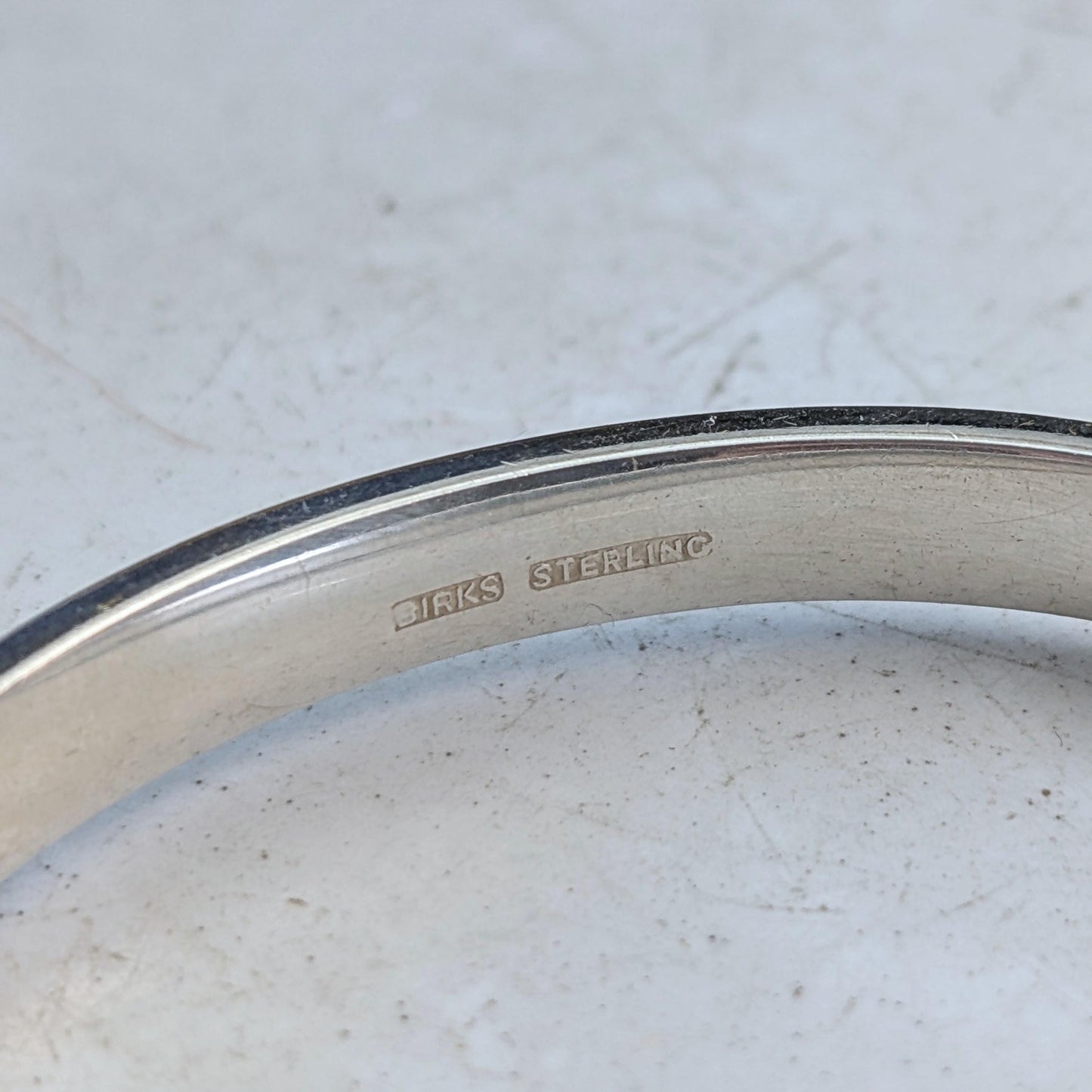 Antique Birks Sterling Silver Chased Floral Bracelet