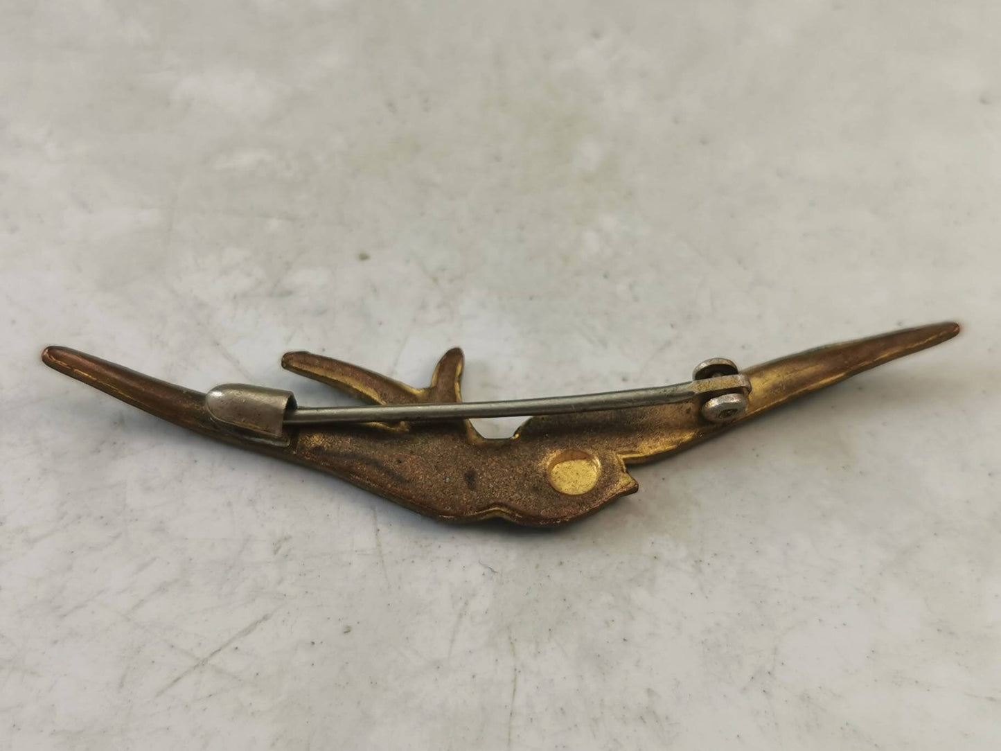 Antique Lot of Gold Filled Pins and Brooches - Blue Bird - Lithograph Picture Frame Brooch - Art Deco Target Stick Pin