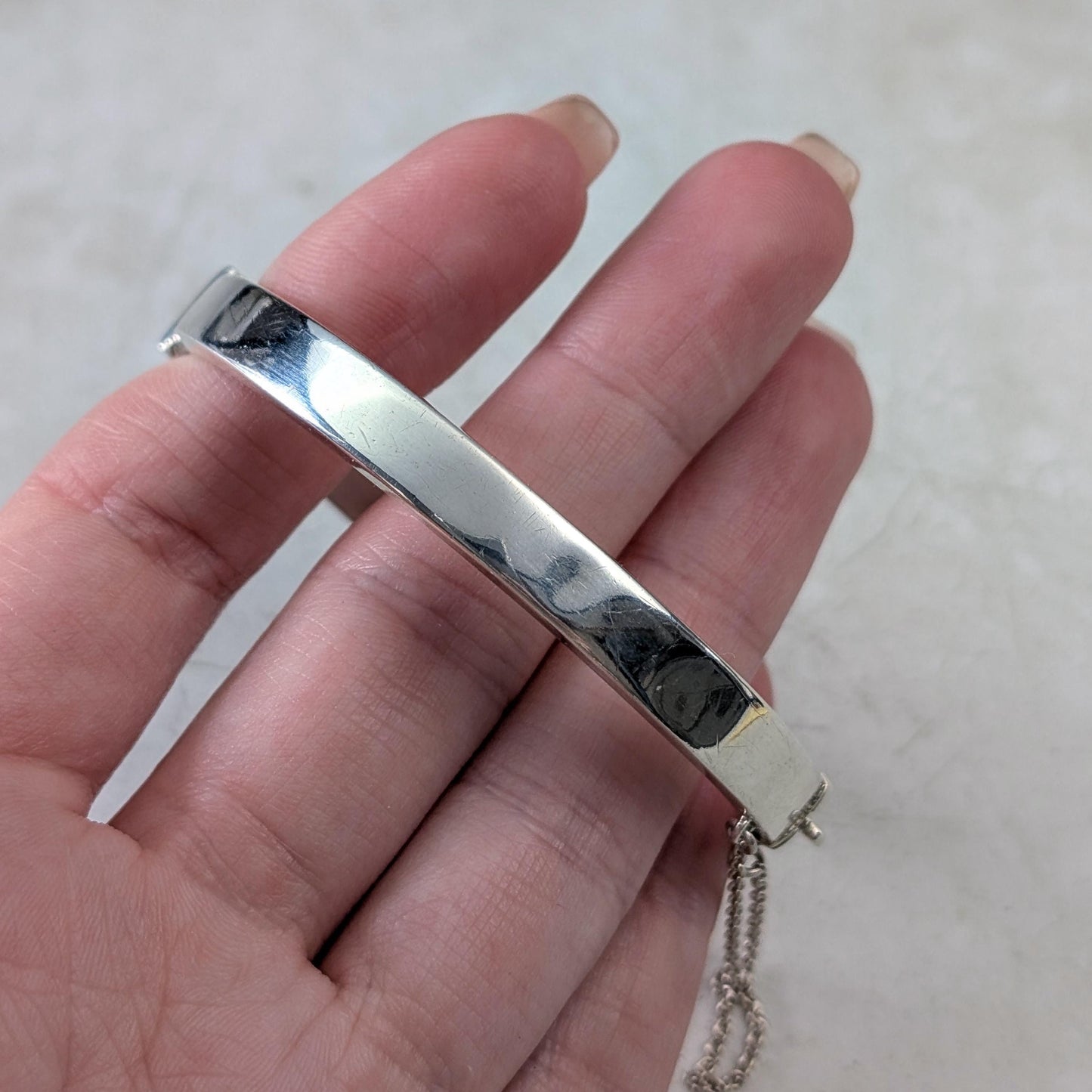 Antique Birks Sterling Silver Chased Floral Bracelet