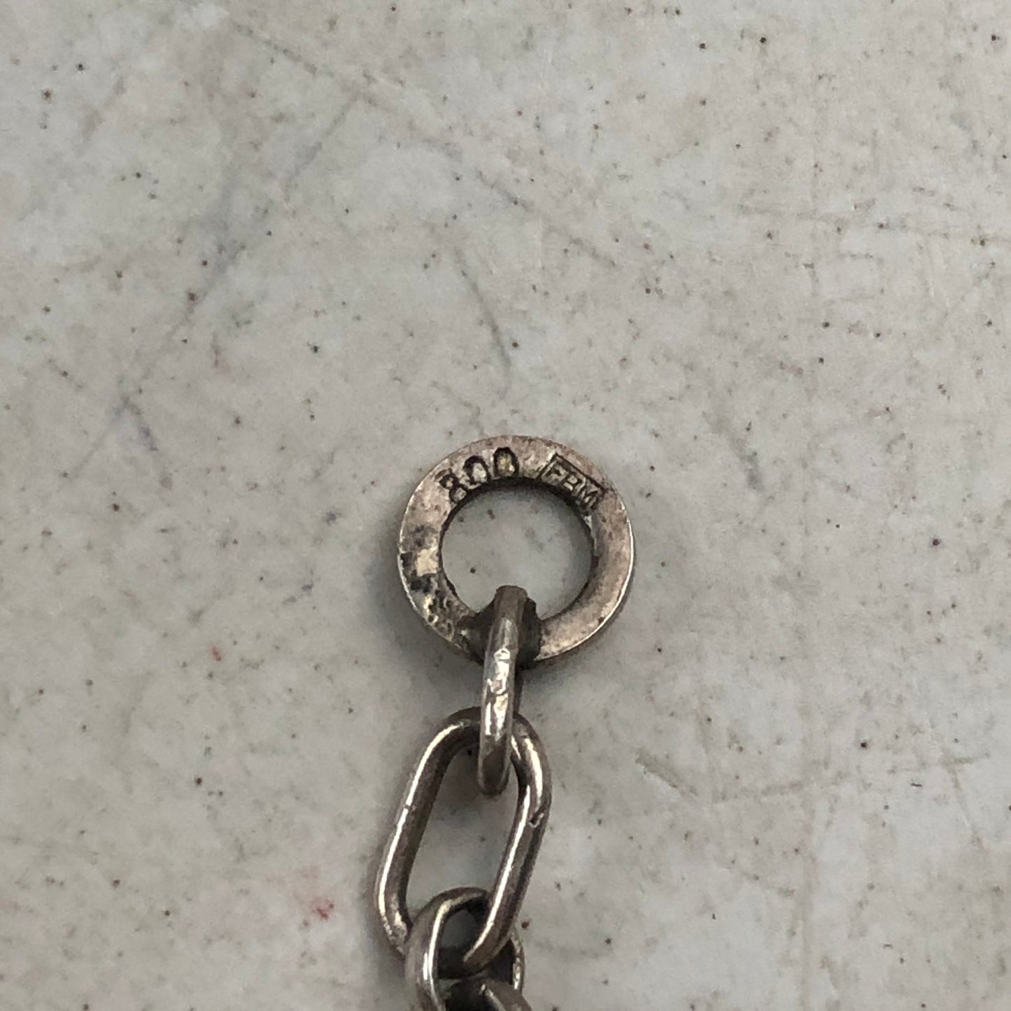 Vintage Switzerland 800 Silver Complete Charm Bracelet