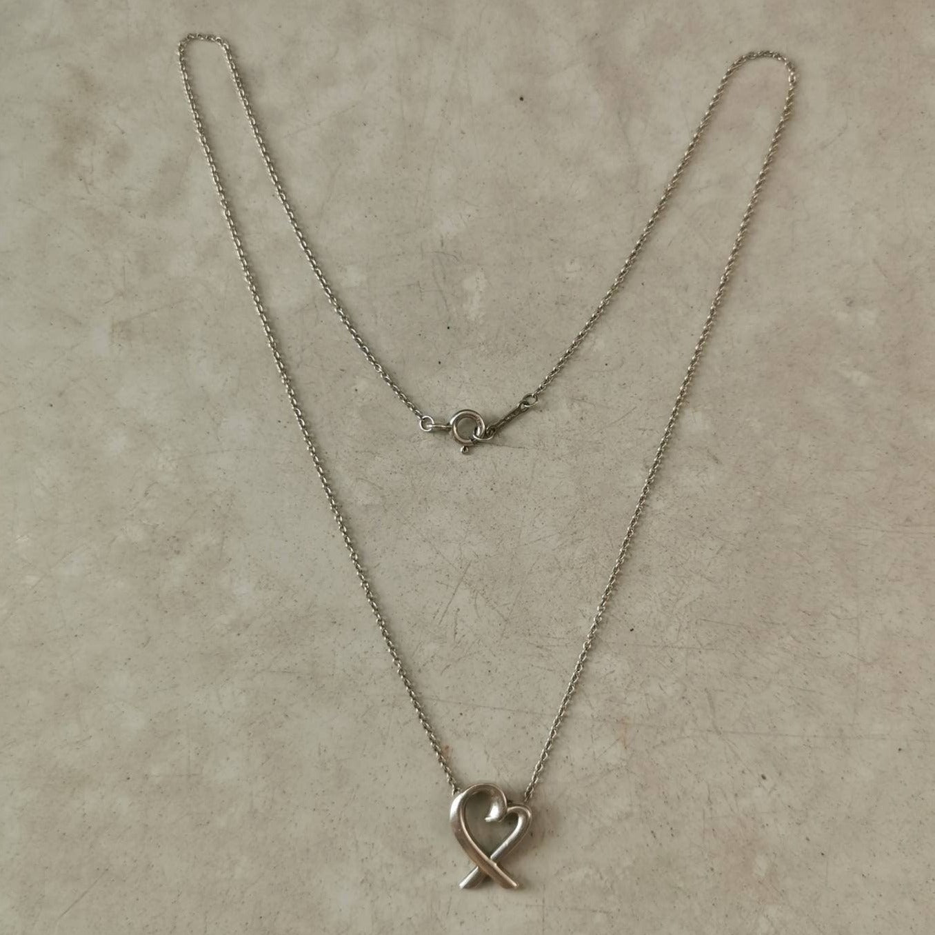 Tiffany & Co. 'Loving Heart' Paloma Picasso Sterling Silver Necklace