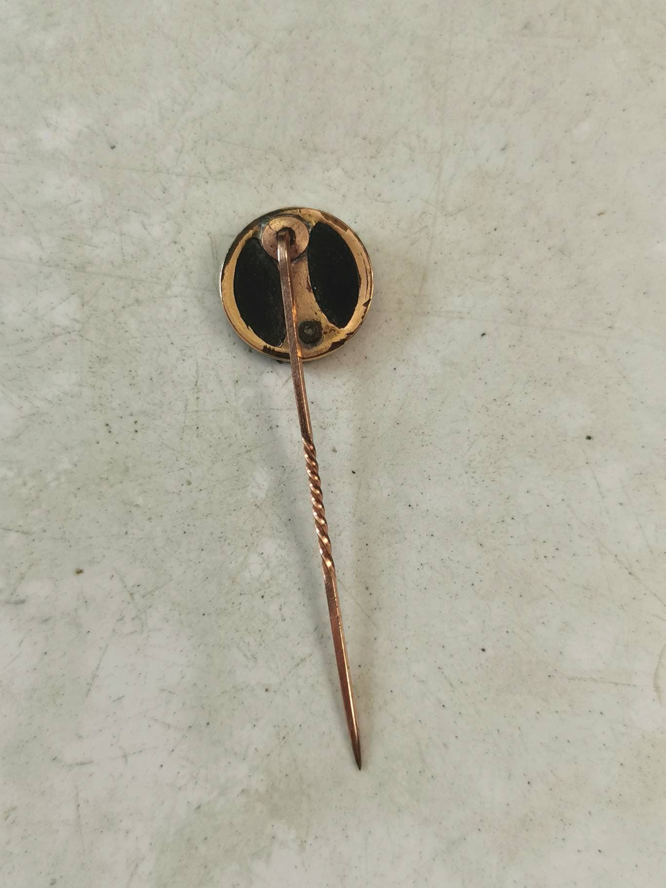 Antique Lot of Gold Filled Pins and Brooches - Blue Bird - Lithograph Picture Frame Brooch - Art Deco Target Stick Pin