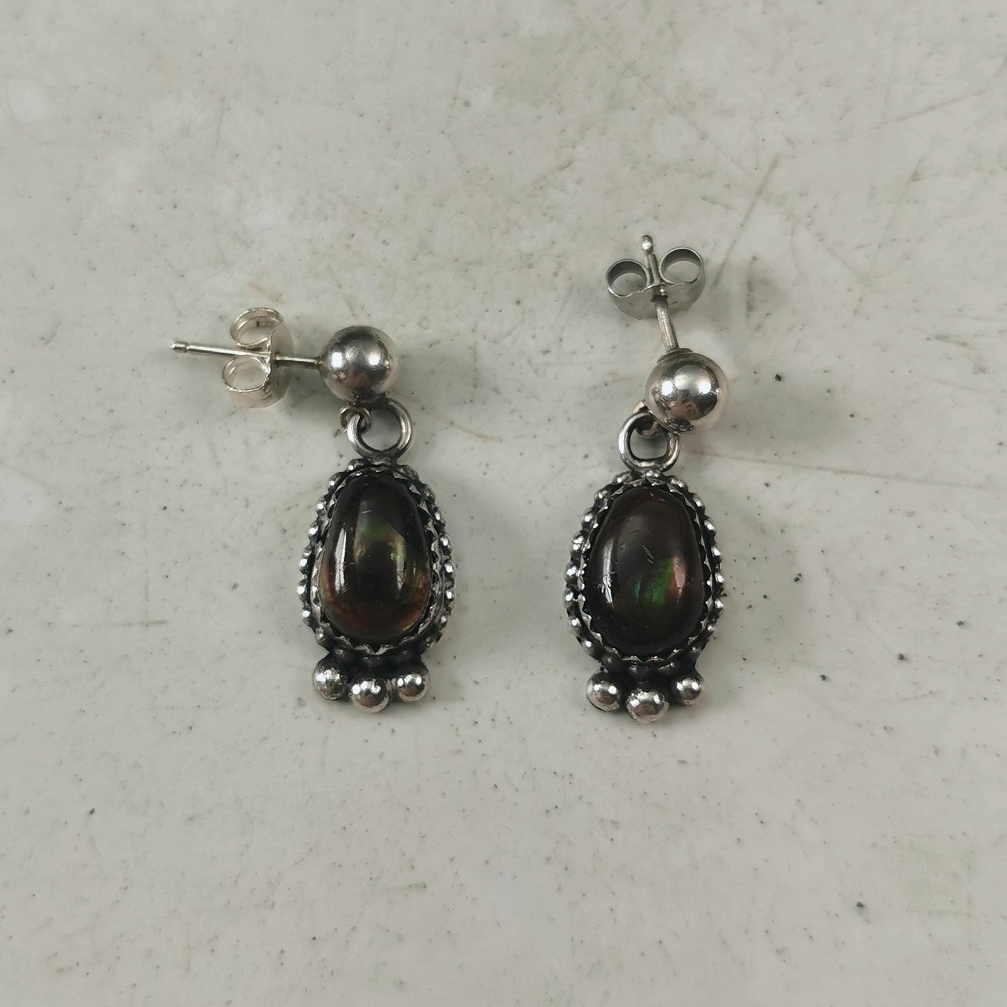 Vintage Sterling Silver Fire Agate Navajo Style Jewellery Set