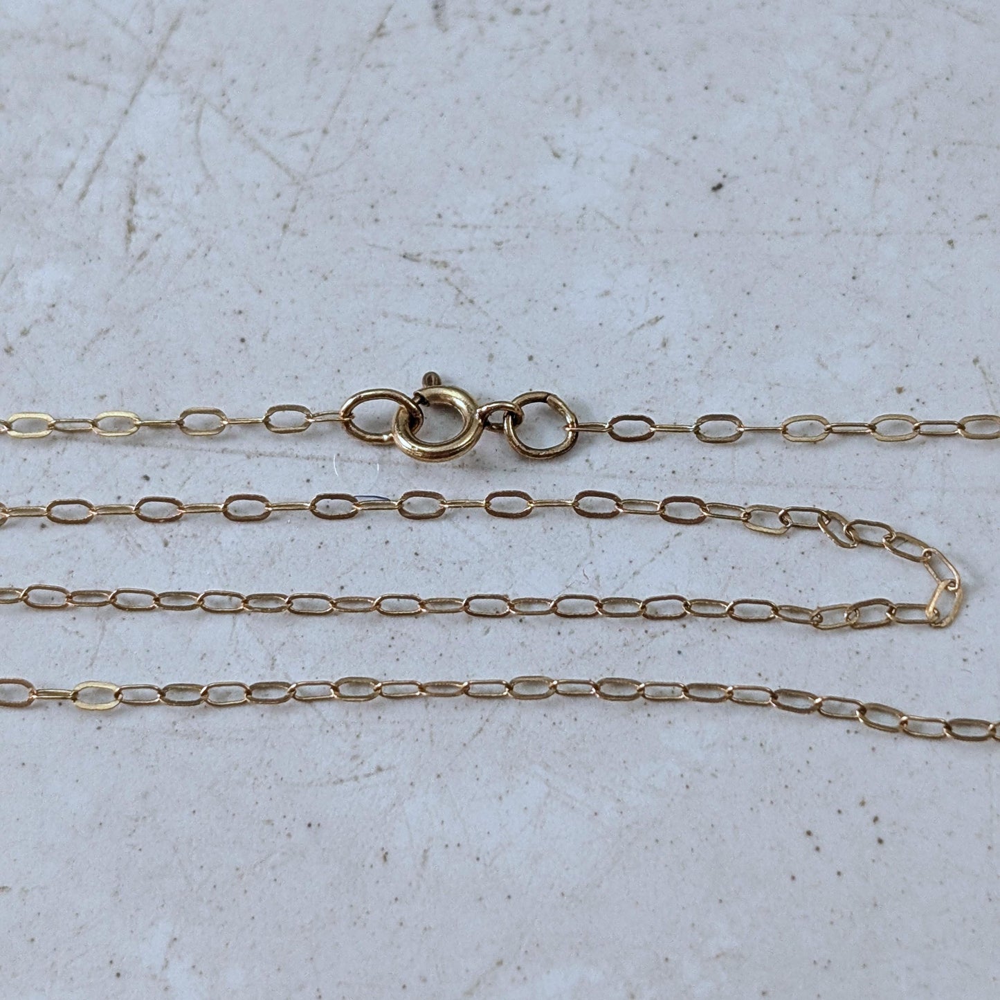 Victorian 9ct Yellow Gold Spider Web Charm Necklace
