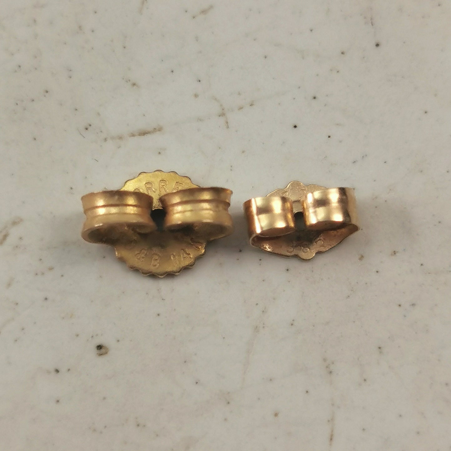 Edwardian 9ct/10K Yellow Gold and Amethyst Conversion Earrings