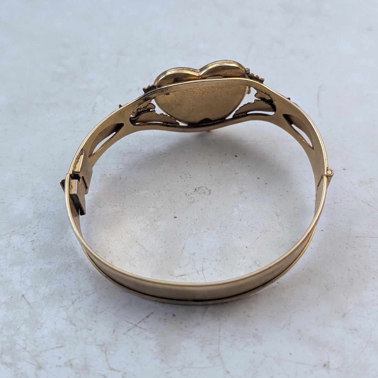 Vintage Gold Filled Sweetheart Locket Bracelet