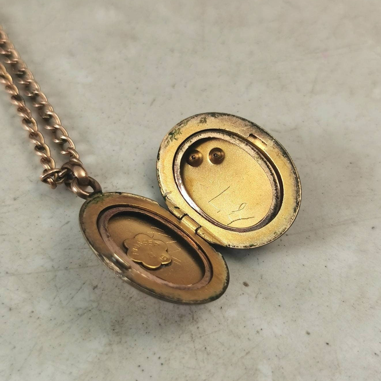 Antique Victorian Gold Filled Locket Necklace