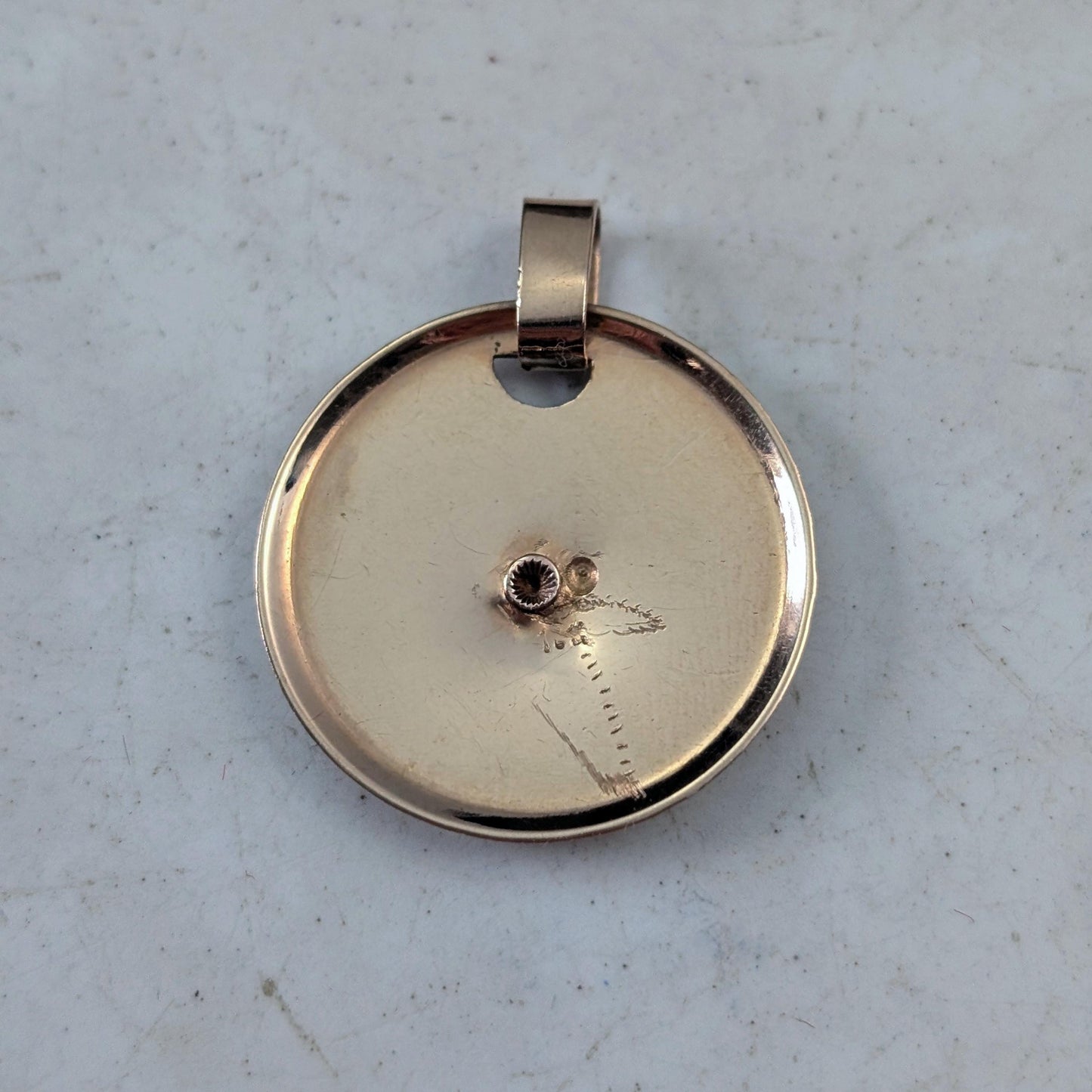 Vintage 10k Yellow Gold Taurus Zodiac Pendant