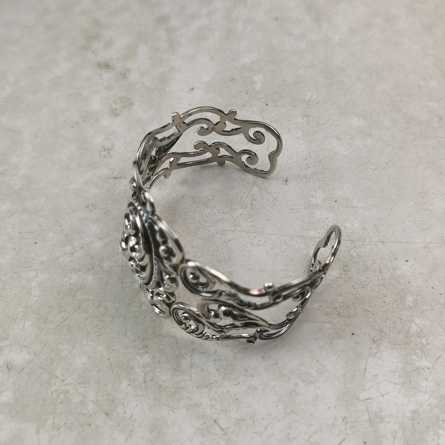 Vintage Danecraft Sterling Silver Filigree Cuff