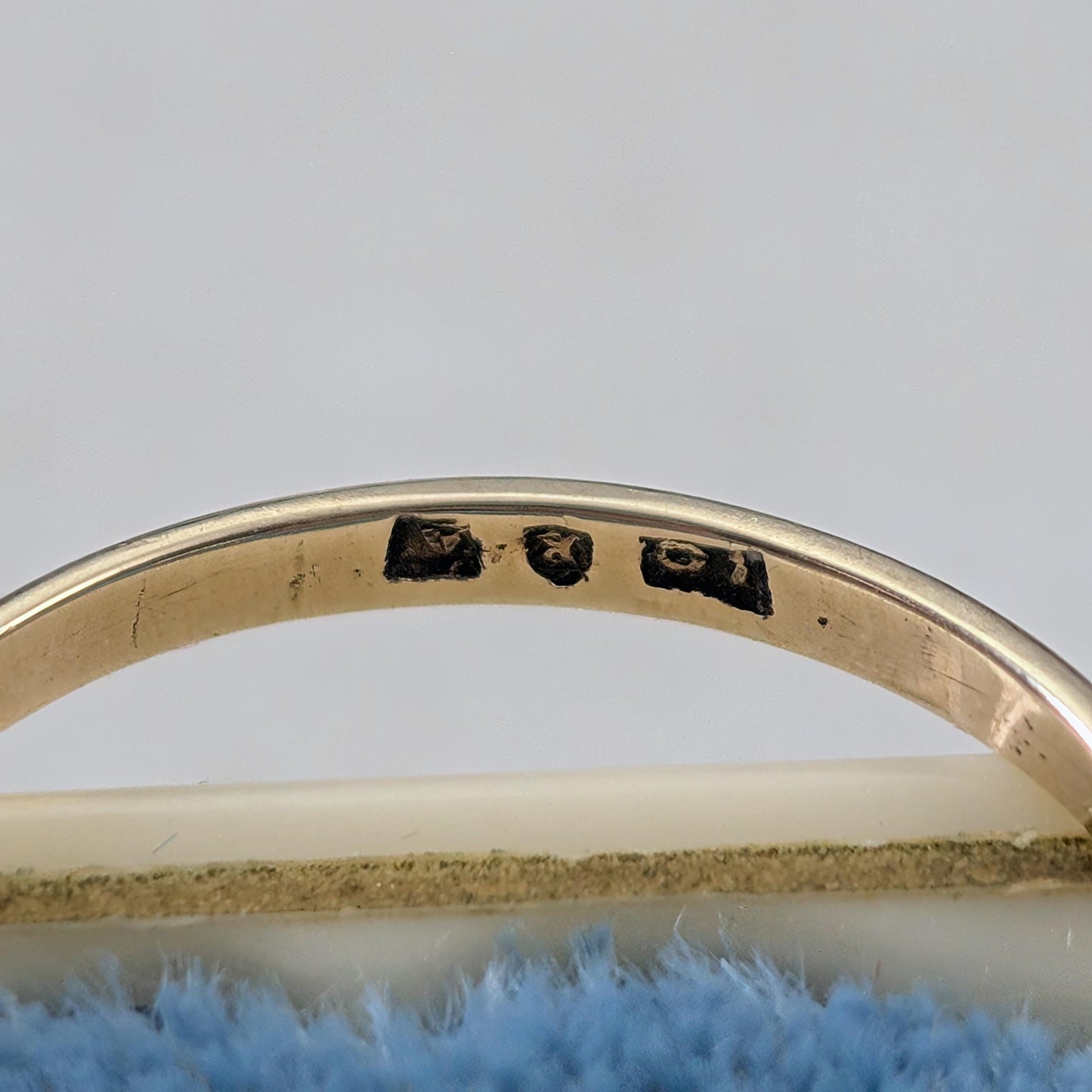 Art Deco 10k Yellow Gold Garnet and Seed Pearl Ring