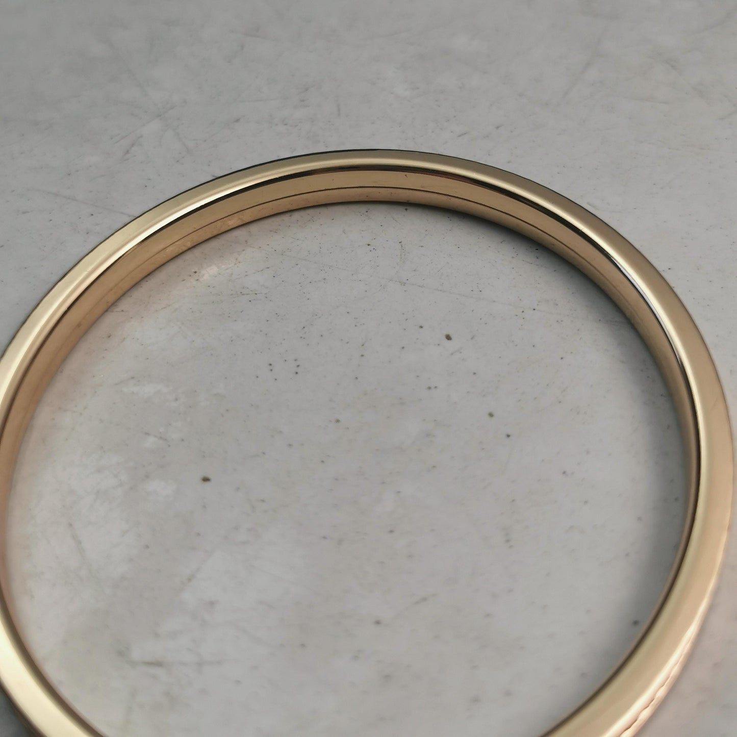 Vintage Rodi & Wienenberger 12ct Rolled Gold Patterned Wide Bangle - 7.5"