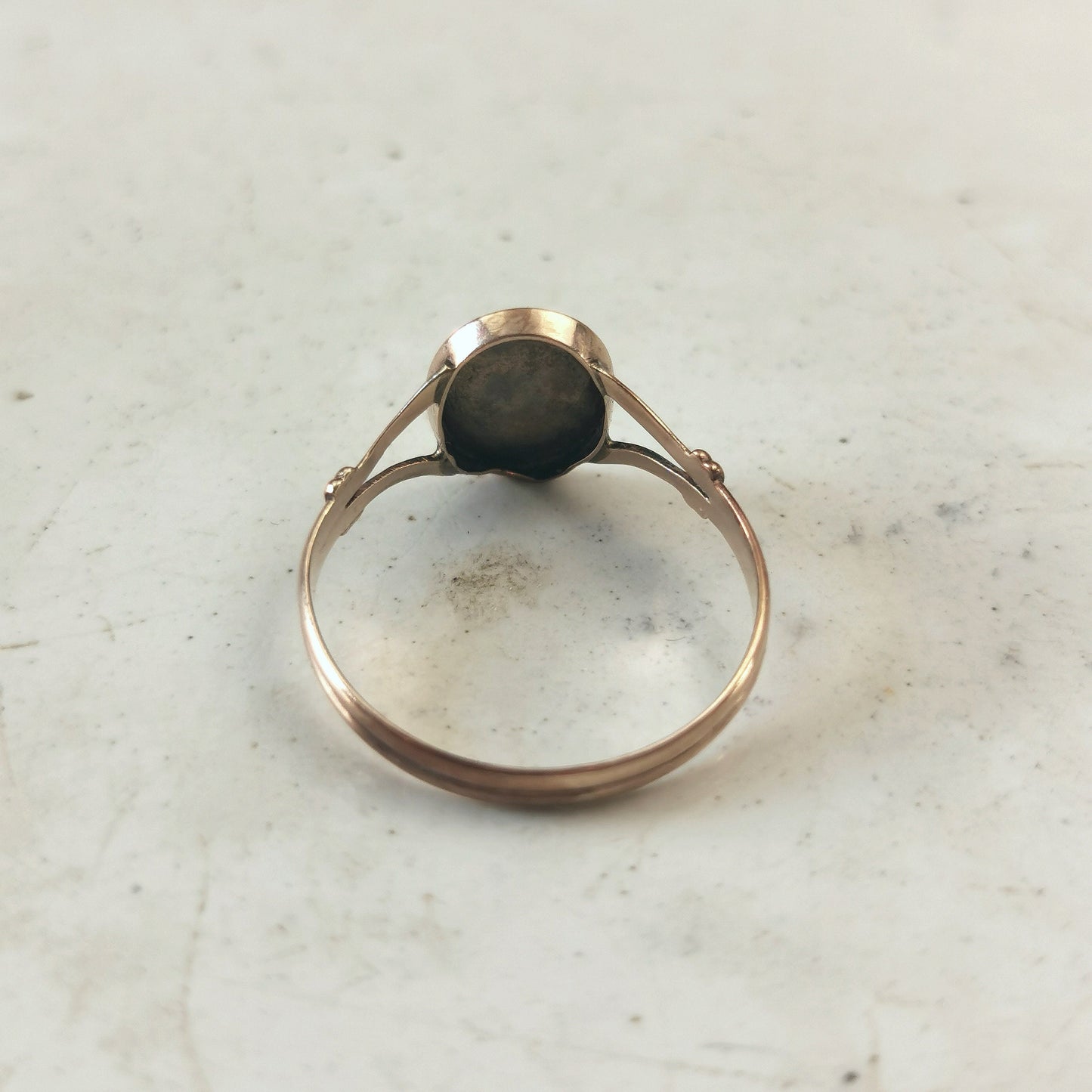 Antique 9ct Yellow Gold Monogram J G Signet Ring