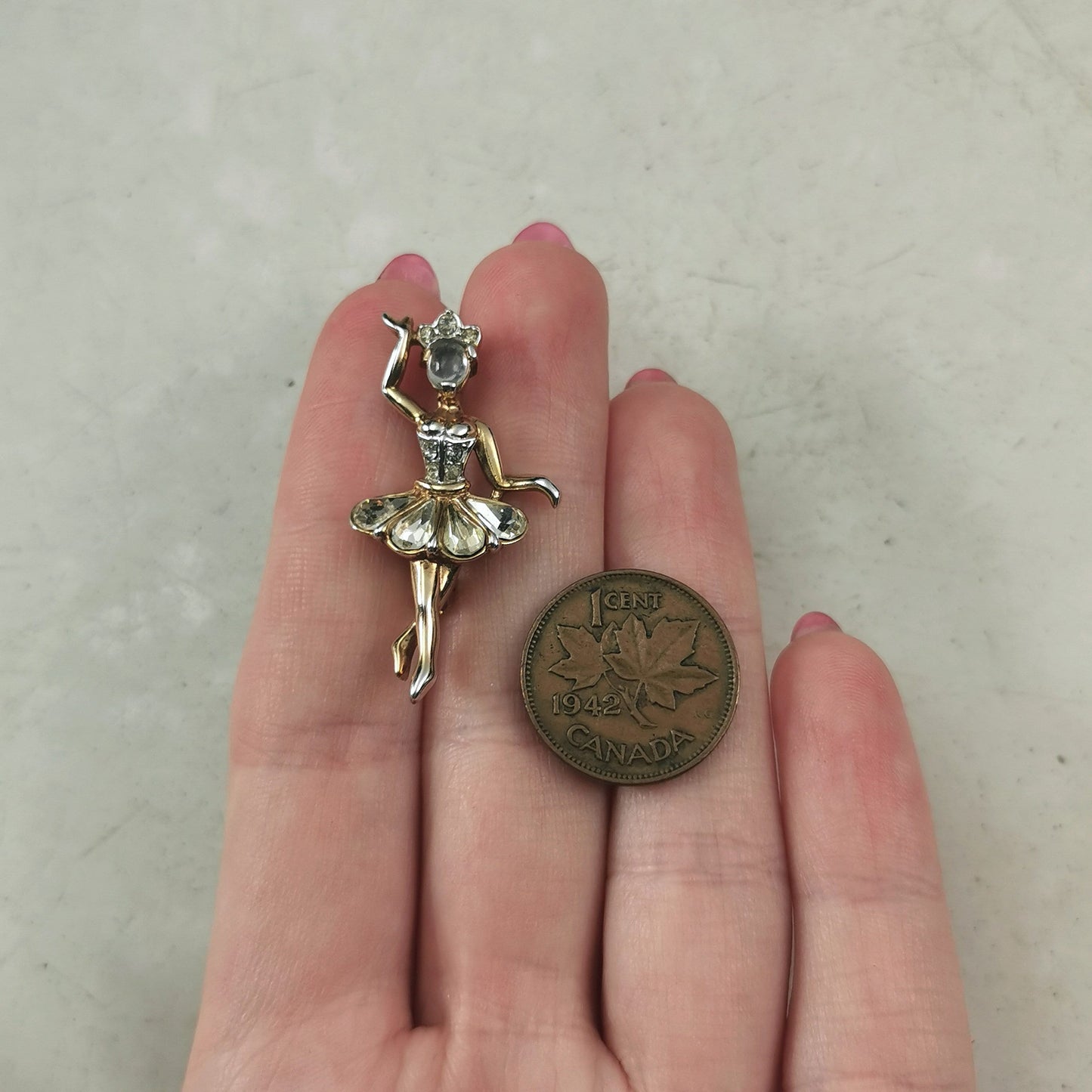 Trifari Vicki Ballerina Brooch - Small Alfred Philippe Designer Brooch