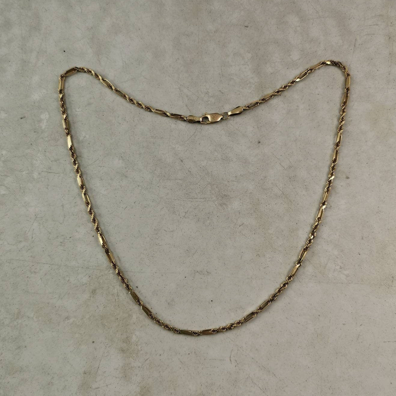 Estate 10k Yellow Gold Figarope Chain - Milano Rope Chain