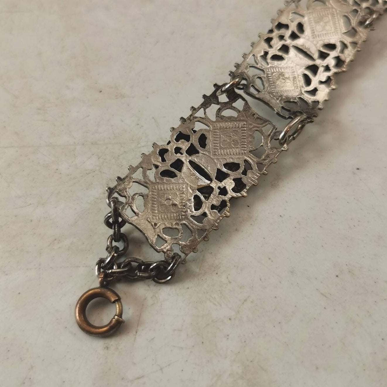 Art Deco Egyptian Revival King Tut Necklace and Bracelet Set