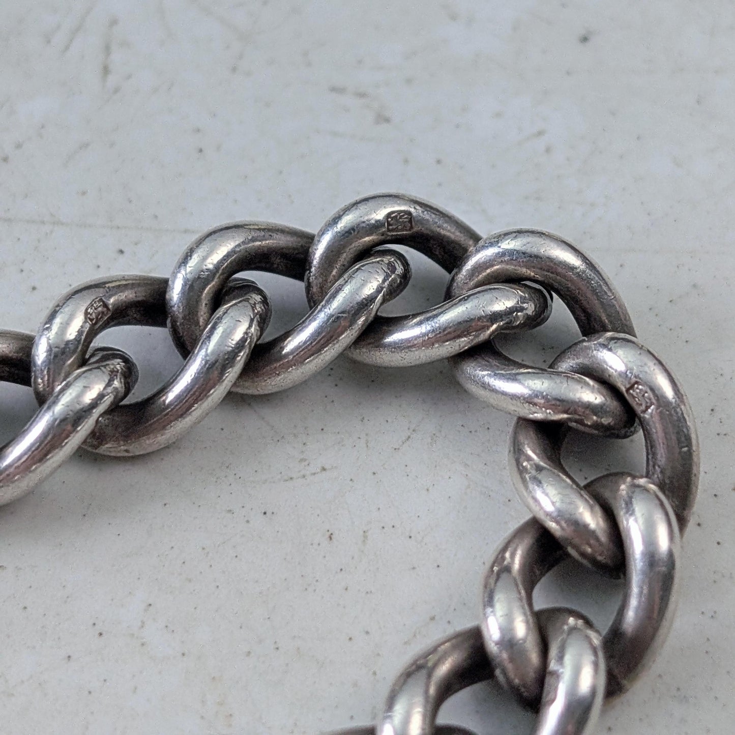 Vintage 1965 Sterling Silver Heart Padlock Bracelet
