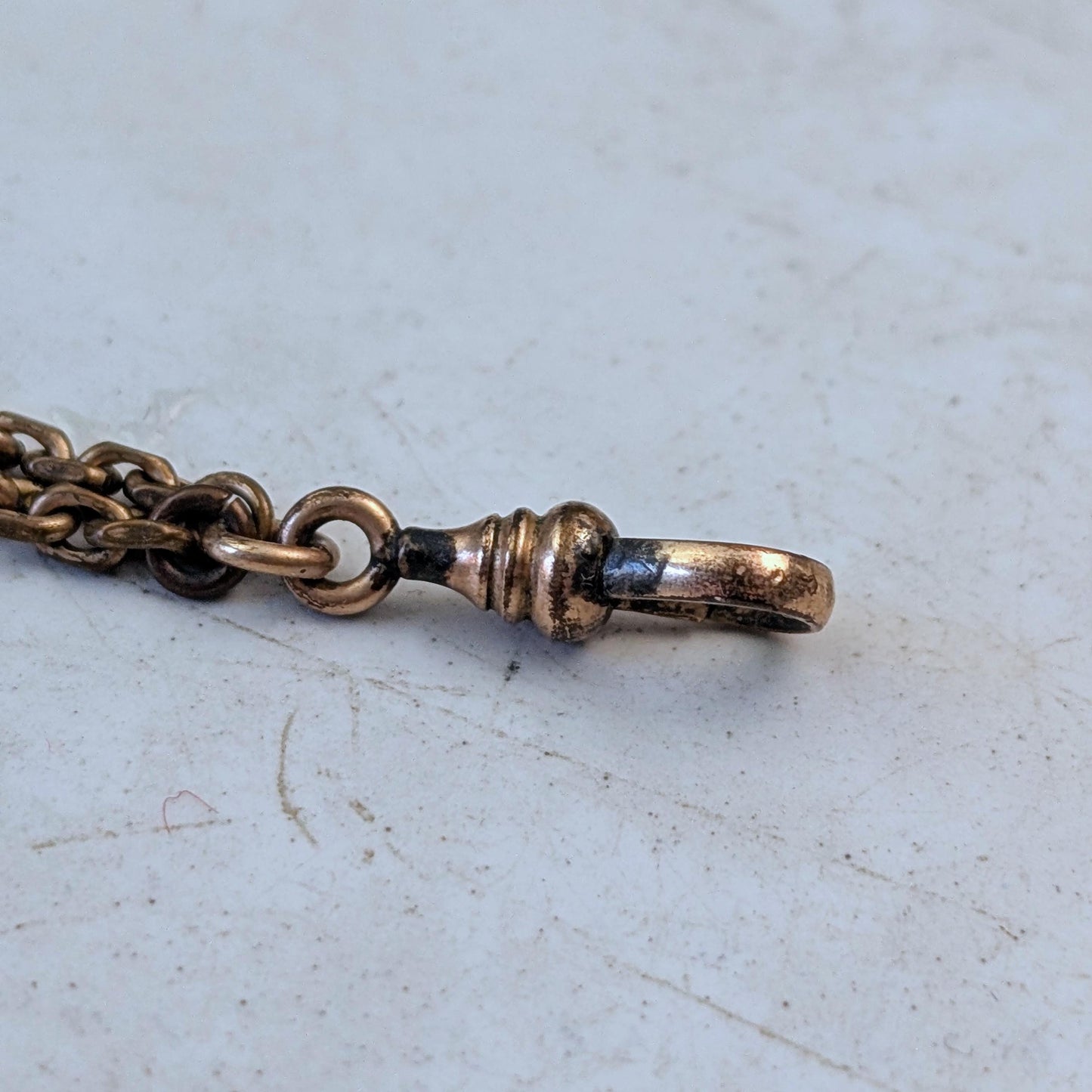 Victorian Gold Filled Slider Pocket Watch Chain Bracelet