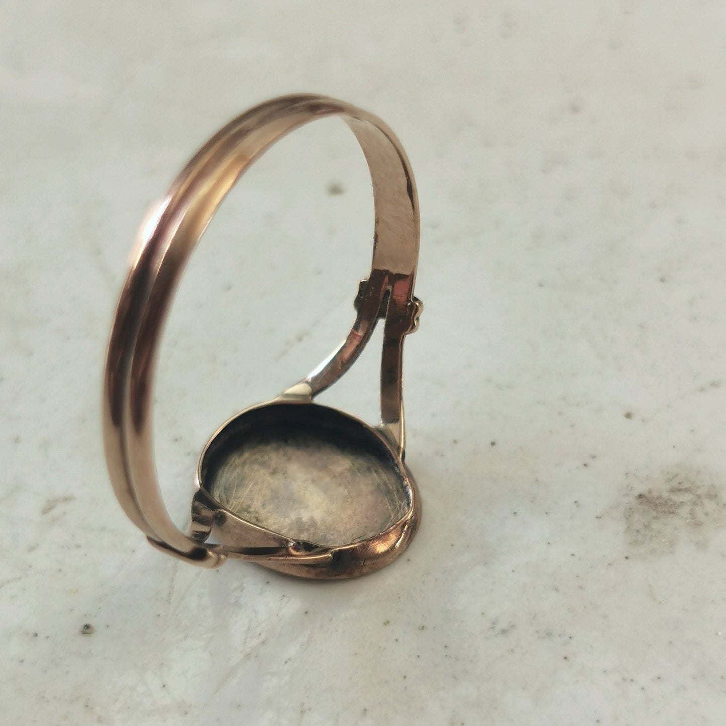 Antique 9ct Yellow Gold Monogram J G Signet Ring