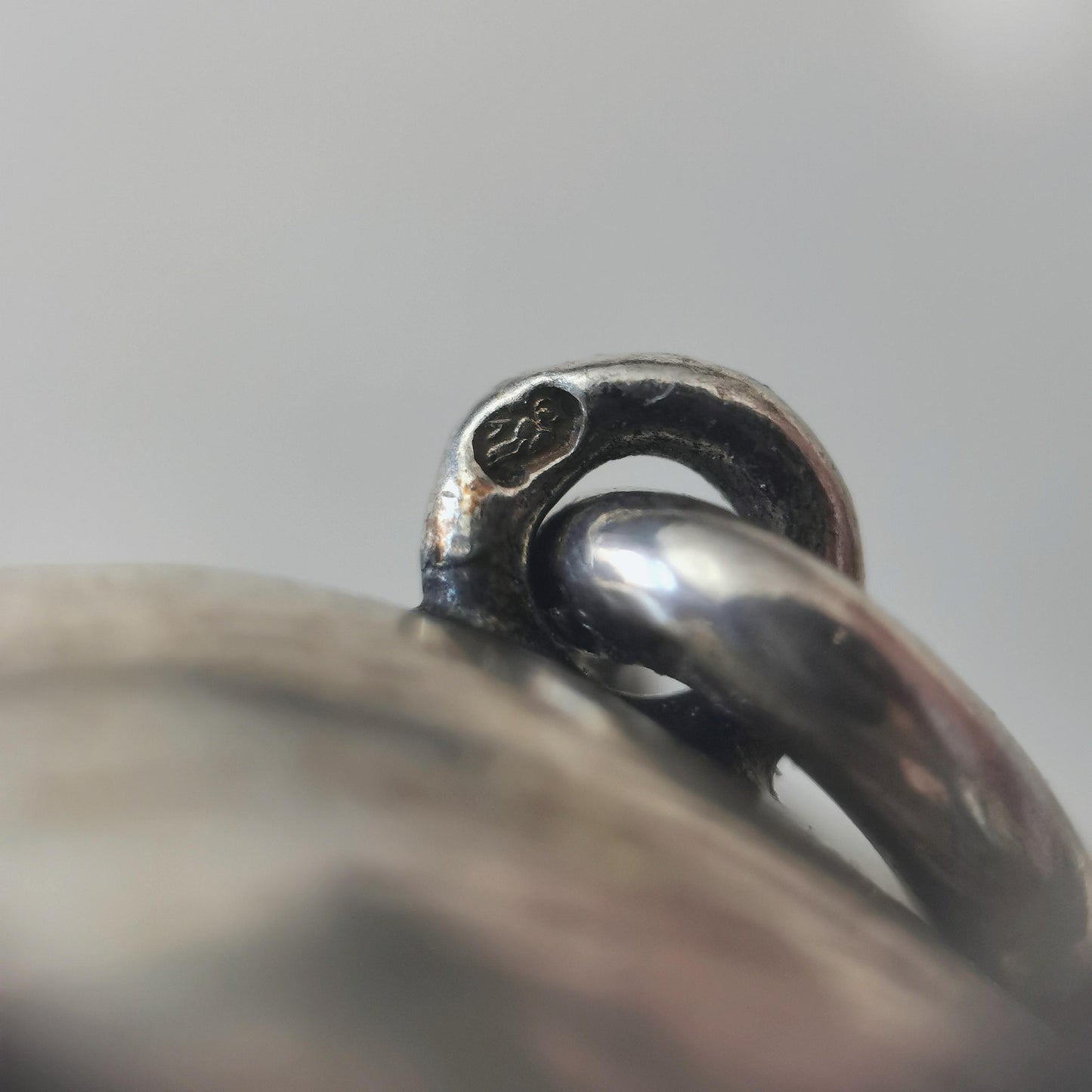 Vintage 835 Silver Mid-century Mouse Charm - Extra Large Austrian 3D Cartoon Mouse