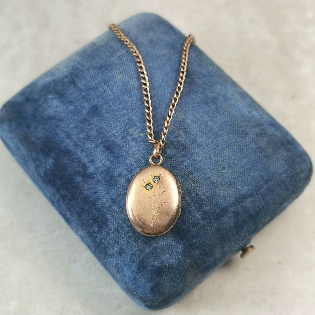 Antique Victorian Gold Filled Locket Necklace