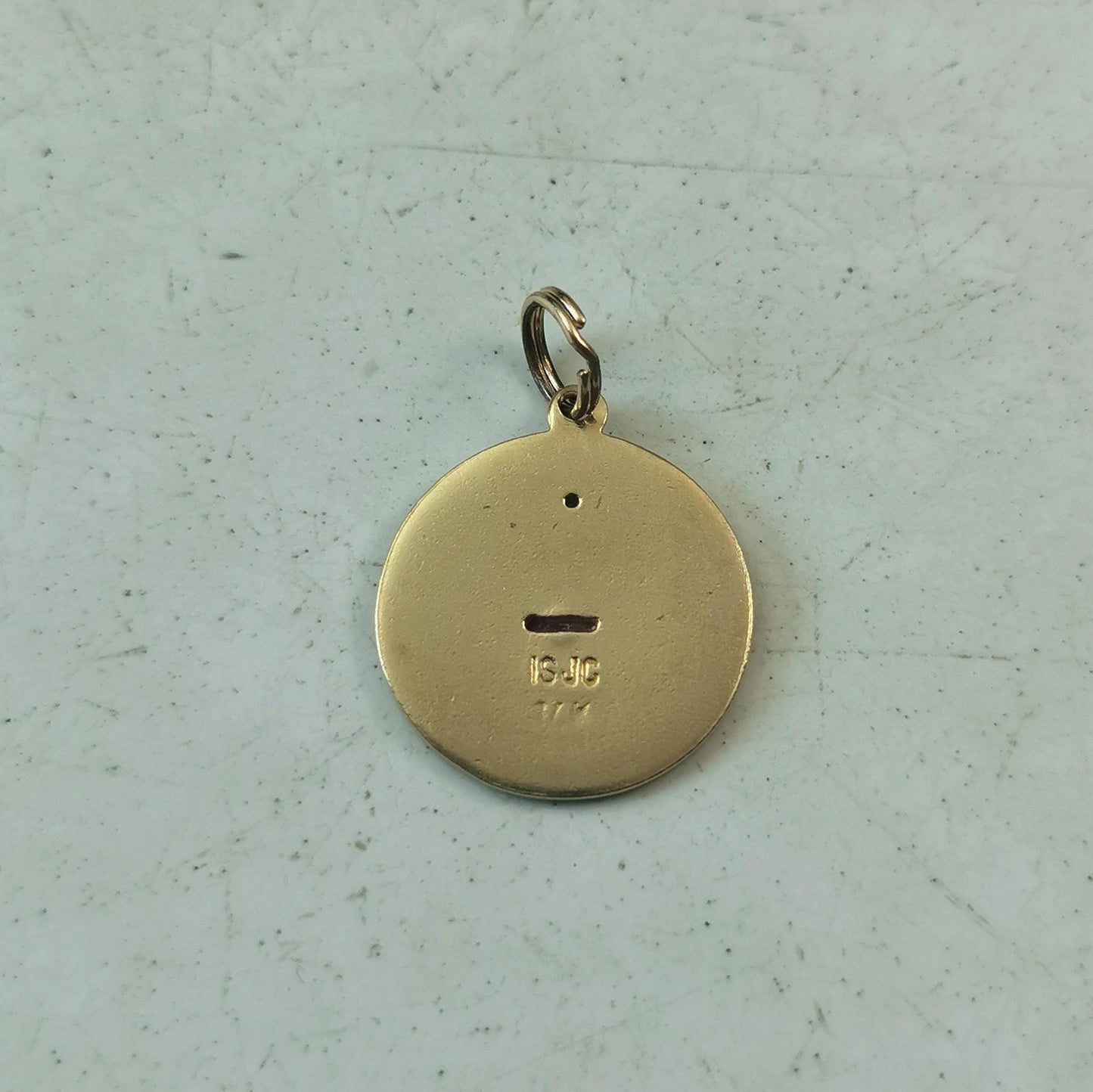 Vintage Mid-century 14k Yellow Gold Plus Qu'hier Moins Que Demain Charm