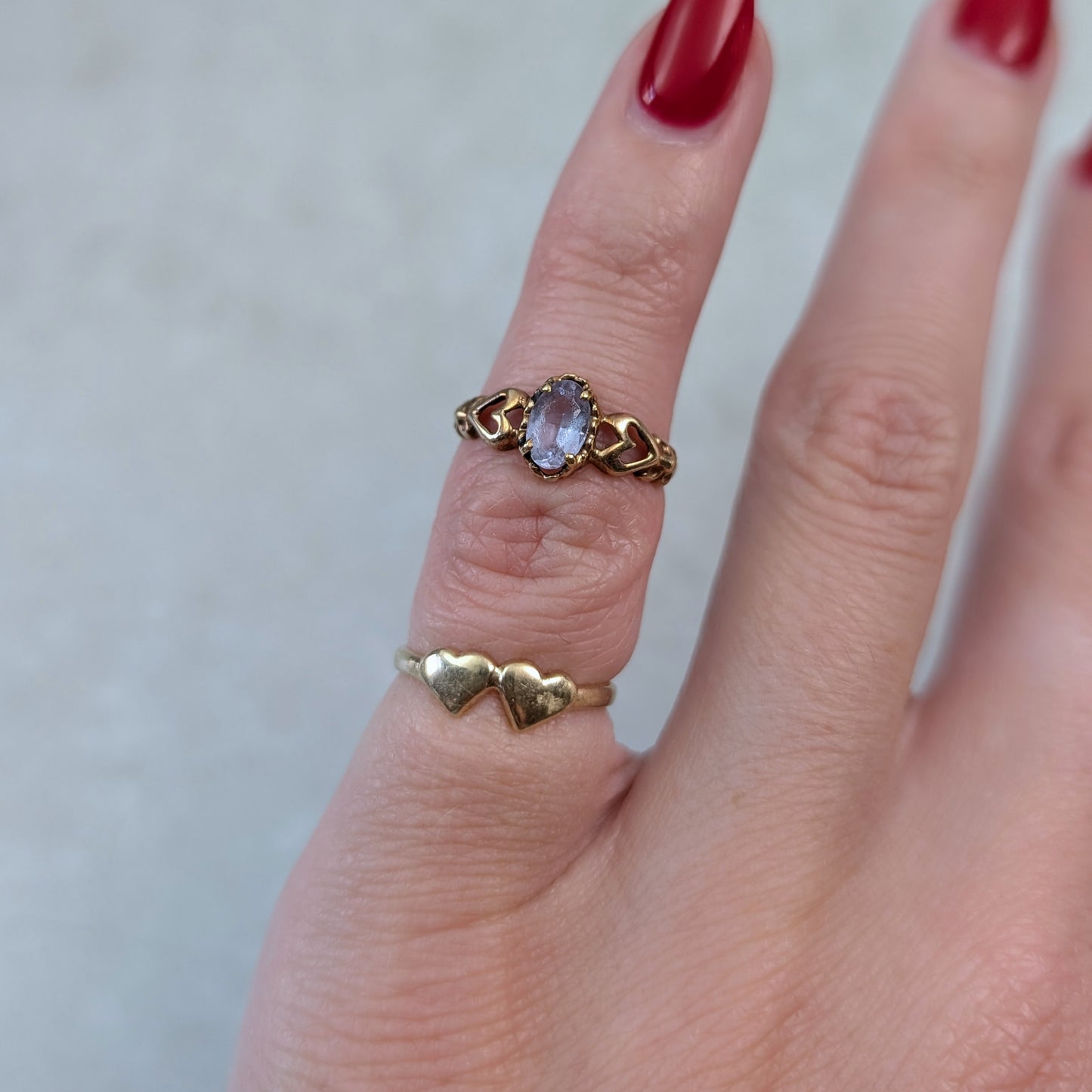 Vintage 10k Yellow Small Size Pinky or Baby Rings