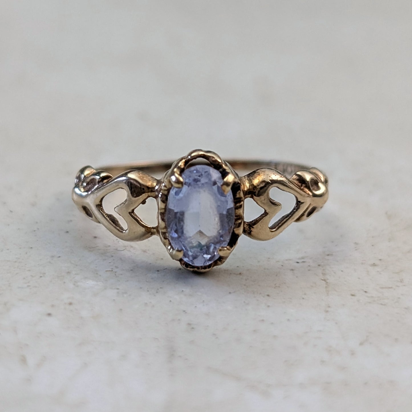 Vintage 10k Yellow Small Size Pinky or Baby Rings