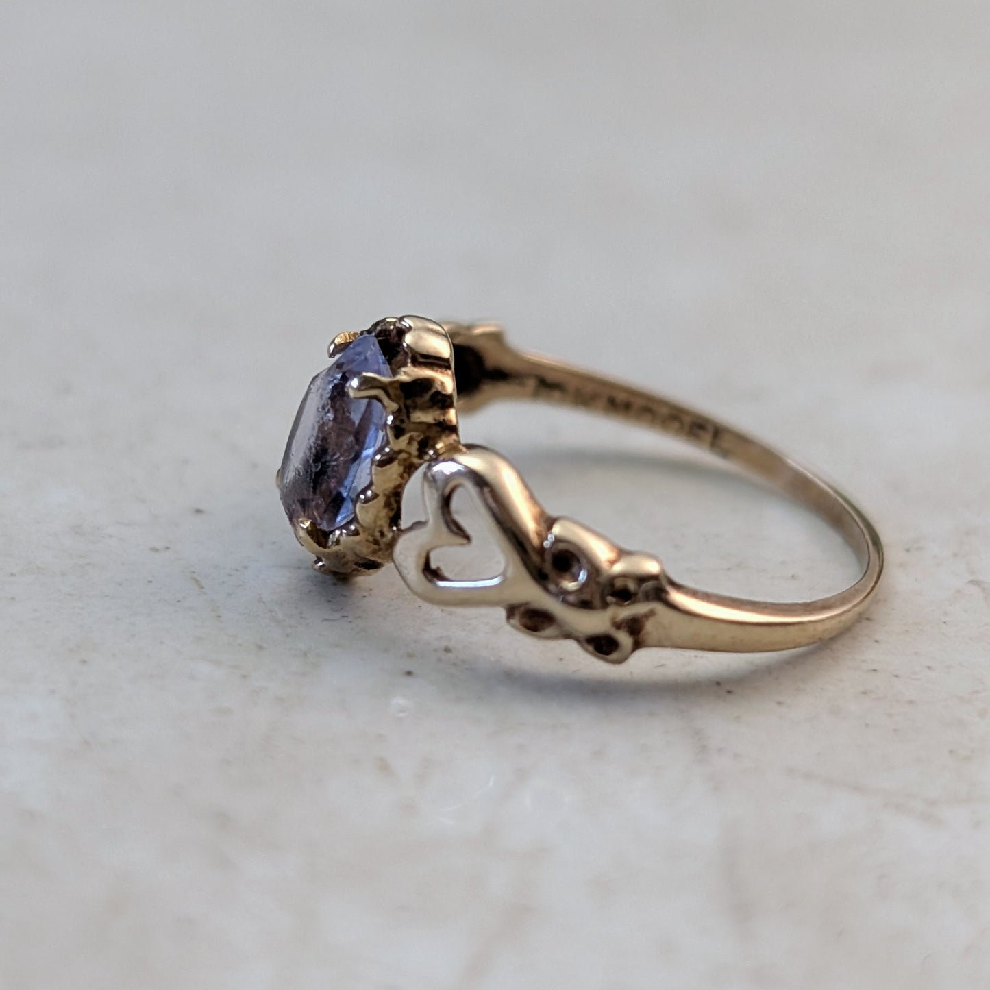 Vintage 10k Yellow Small Size Pinky or Baby Rings